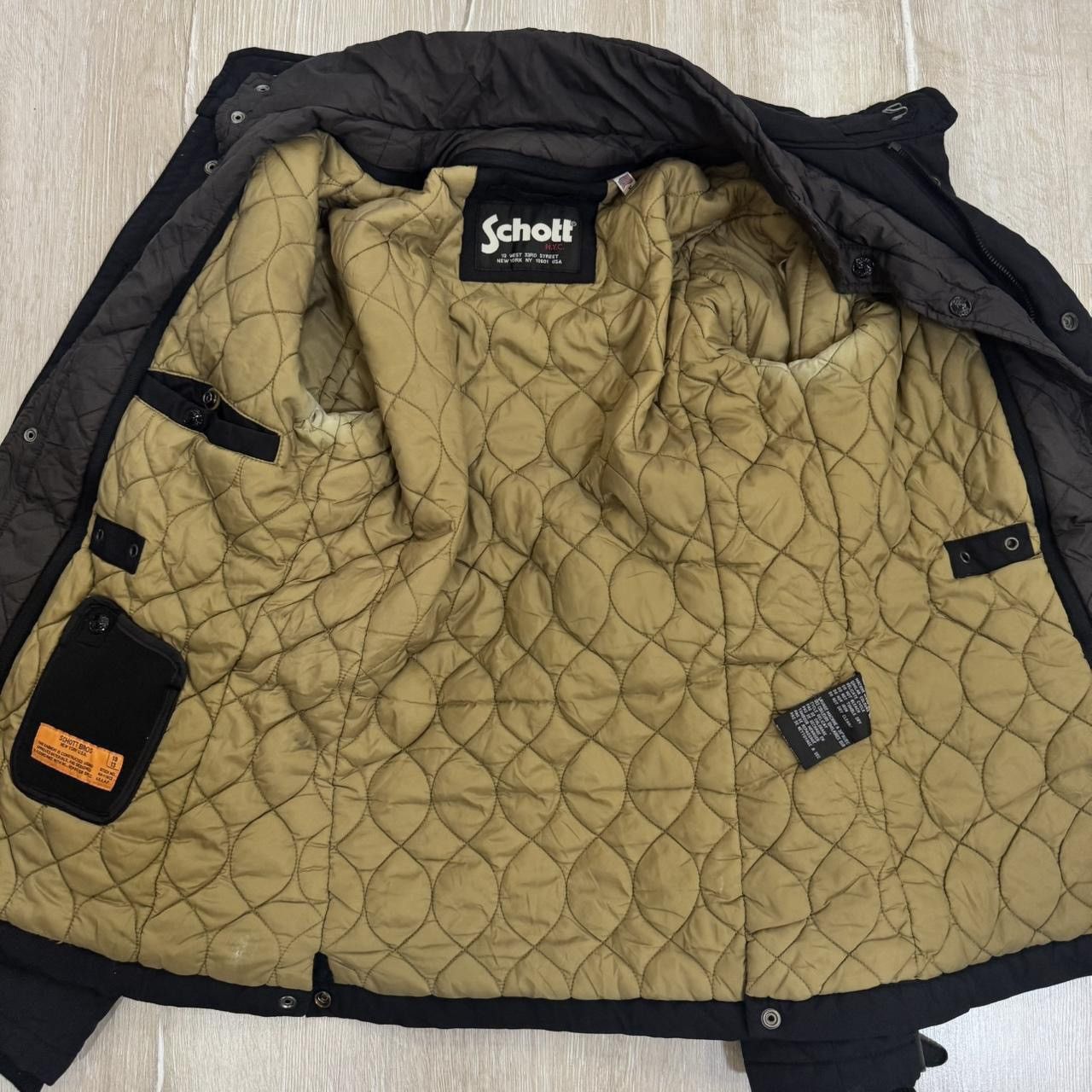 Schott Schott NYC Men's Field Jacket Parka Black size S Size US S / EU 44-46 / 1 - 3 Thumbnail