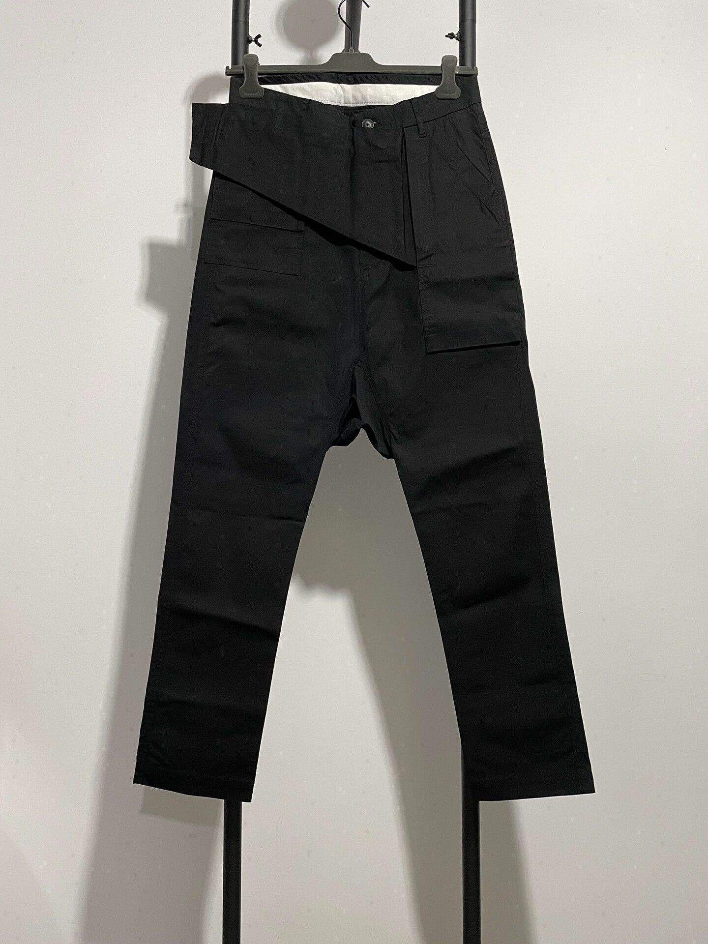 Rick Owens rick owens ro diagonal closure long pants Size US 36 / EU 52 - 1 Thumbnail