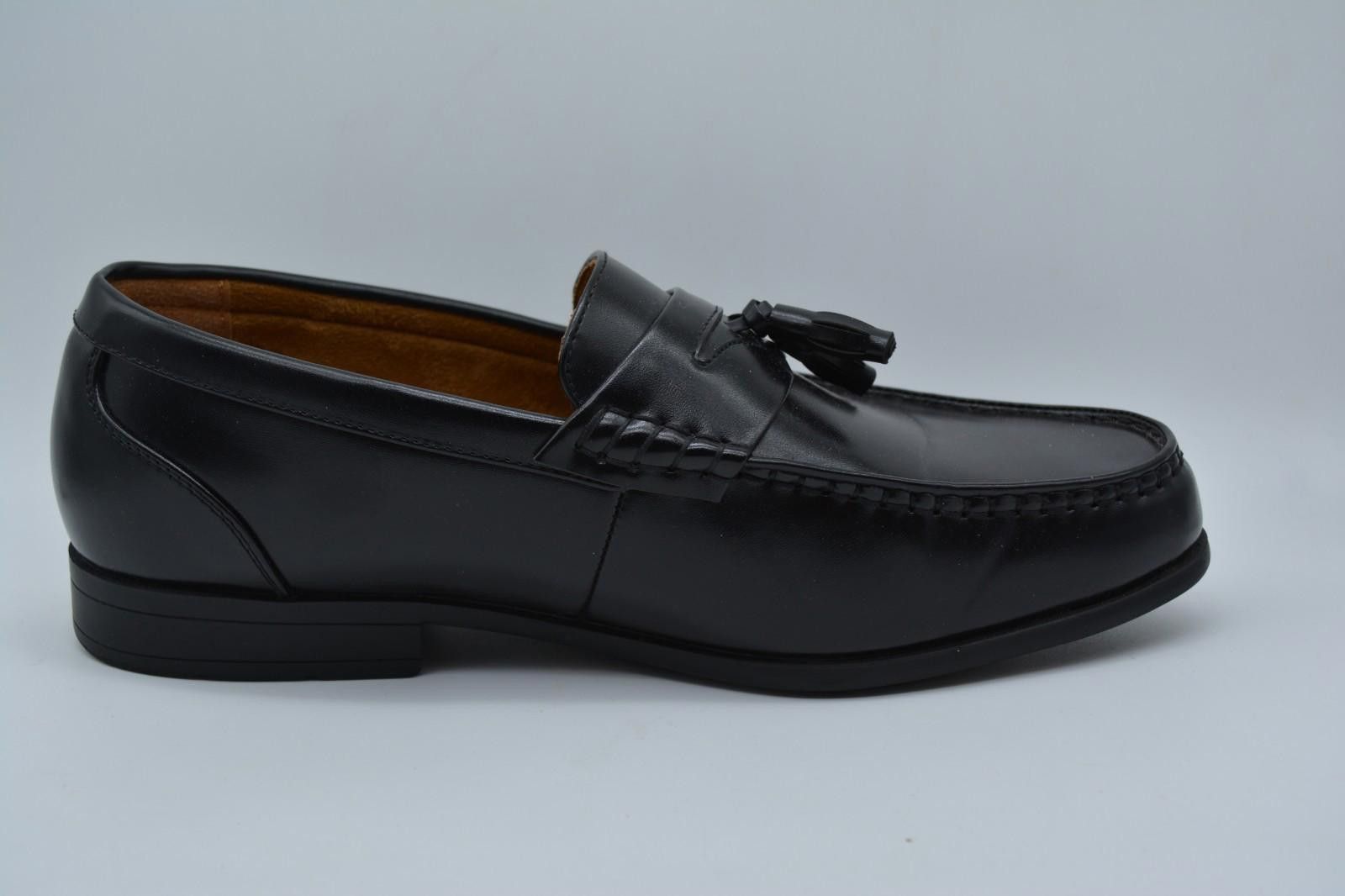 Buscemi Nunn Bush Dress Shoe Black Vegan Tassel Loafers Size 11 Size US 11 / EU 44 - 5 Thumbnail