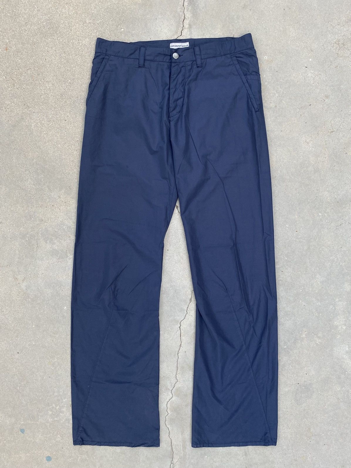 【90s Emporio Armani】baggy nylon slacks 90s Emporio Armani】baggy nylon slacks