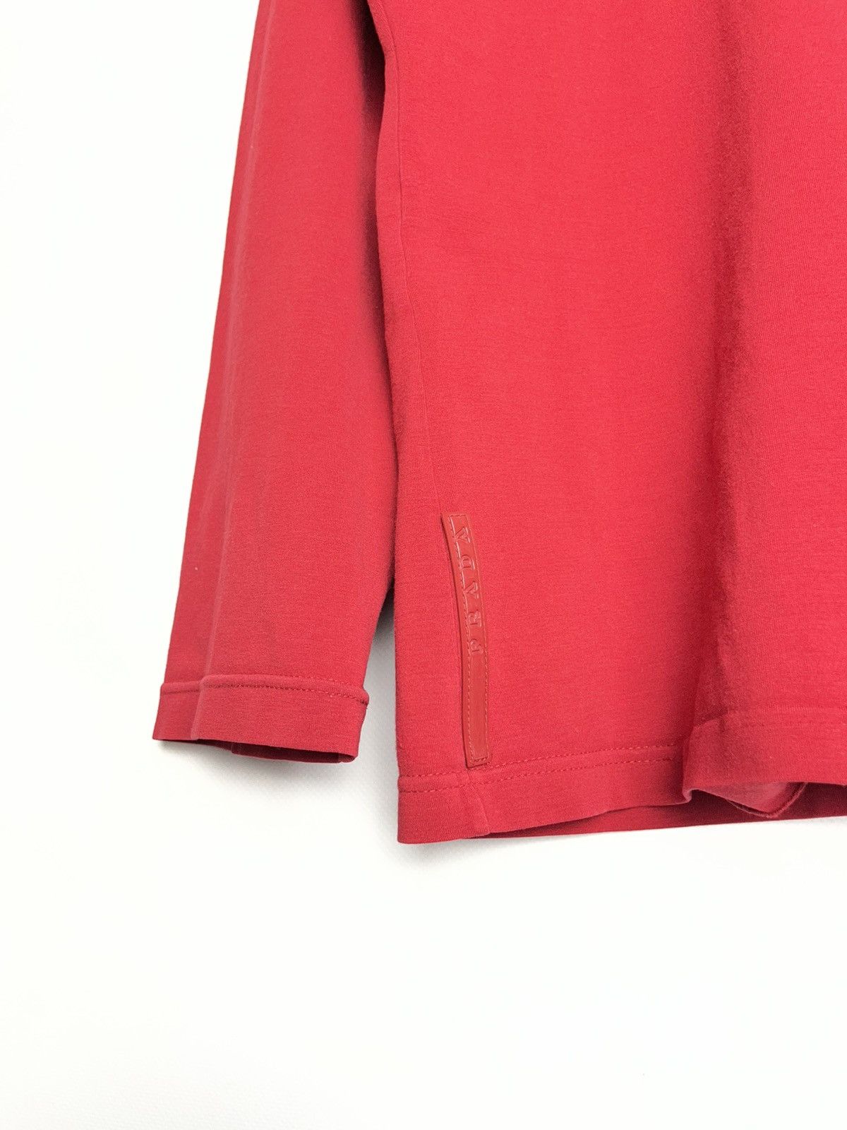 Prada 00’s Prada Sport Red Tab Long Sleeve Tee Size XL / US 12-14 / IT 48-50 - 2 Thumbnail