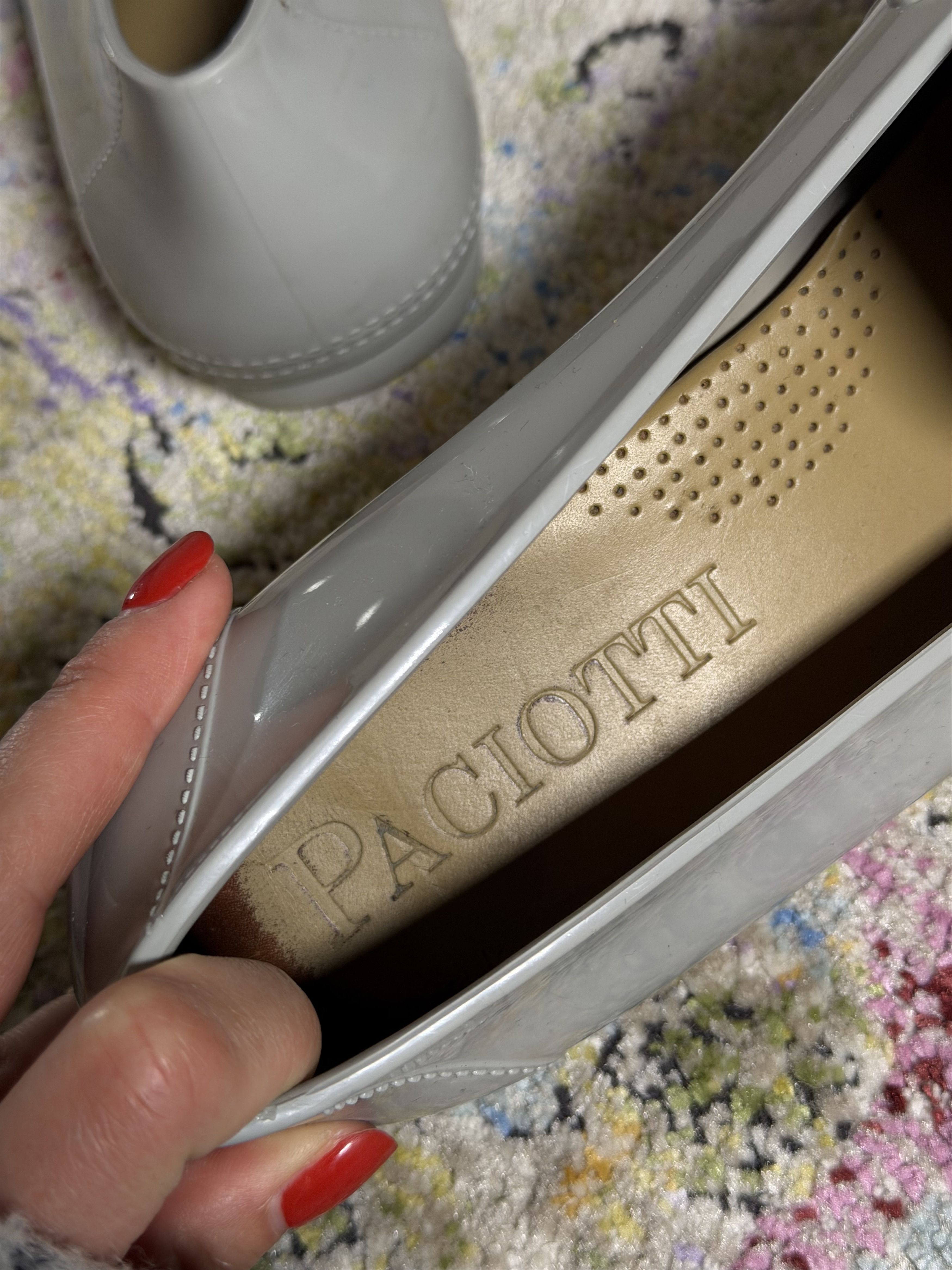 Paciotti Cesare Paciotti Beige Rubber Lace-up Shoes Size US 10 / EU 43 - 7 Thumbnail
