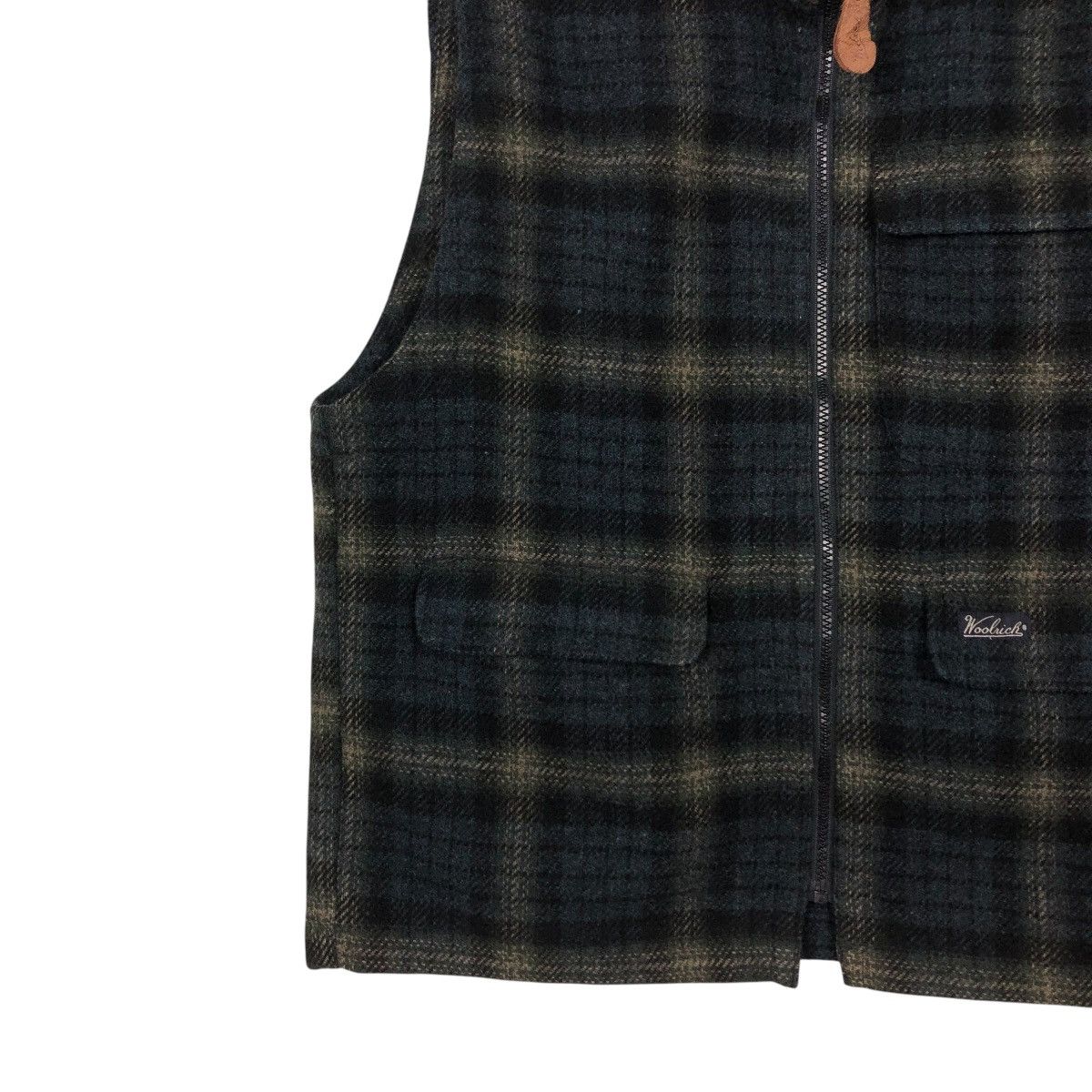 Japanese Brand 🔥VINTAGE WOOL VEST JACKET WOOLRICH TARTAN DESIGN CHECK Size US M / EU 48-50 / 2 - 6 Thumbnail