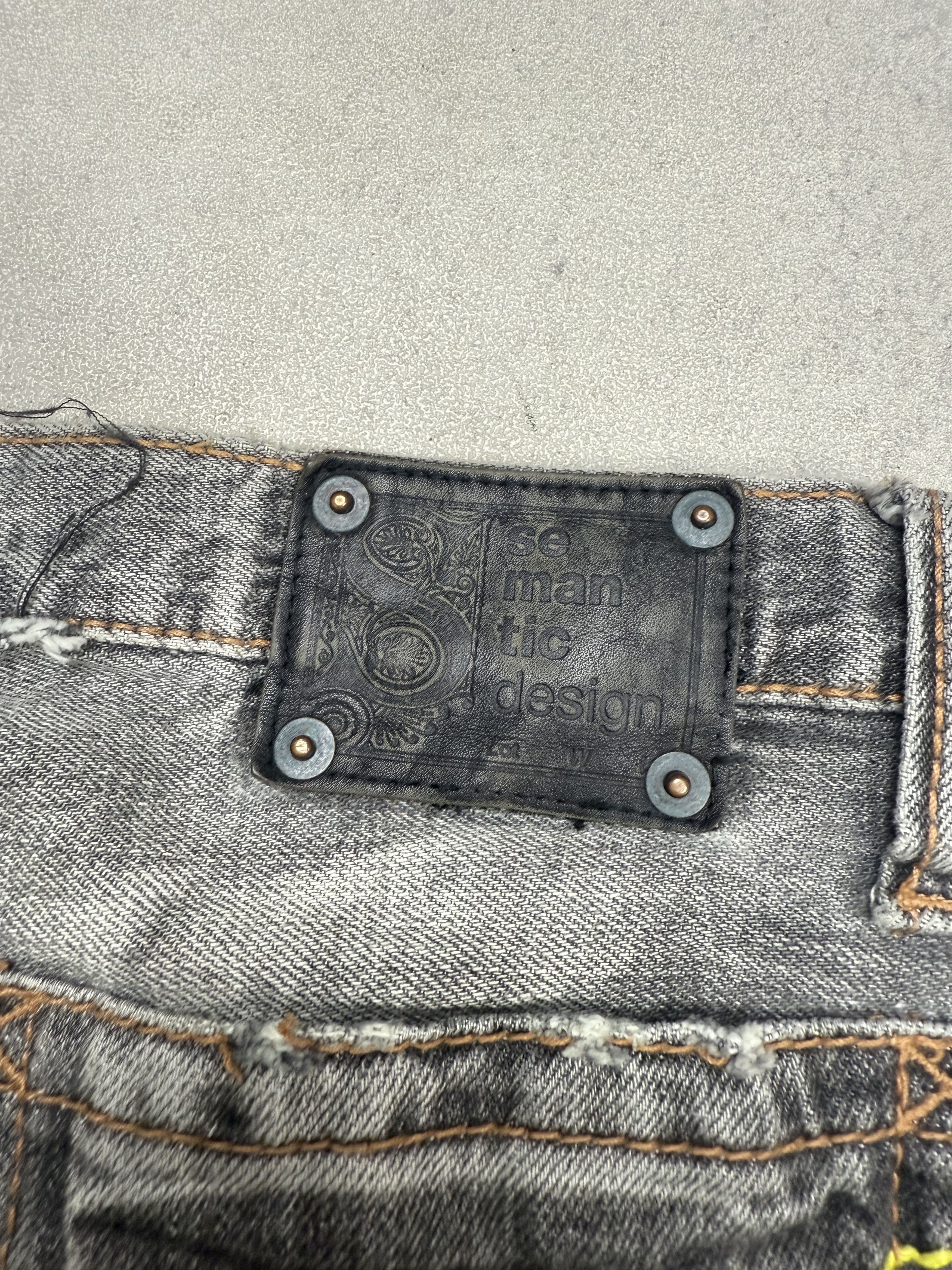 Japanese Brand Semantic Design Flare Denim Pants Size US 30 / EU 46 - 8 Thumbnail