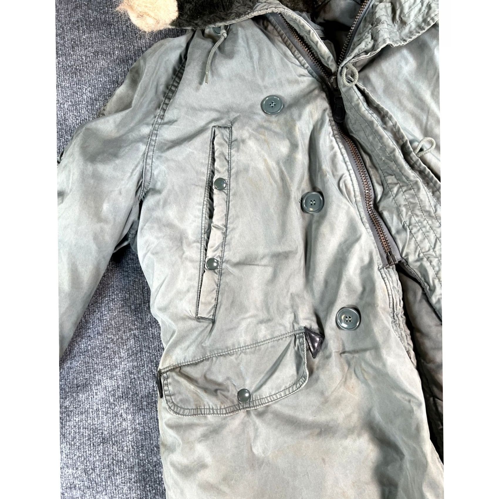 Industrie VINTAGE Greenbrier Industries N-3B Parka Mens Large Green Military Coat Size US L / EU 52-54 / 3 - 4 Thumbnail
