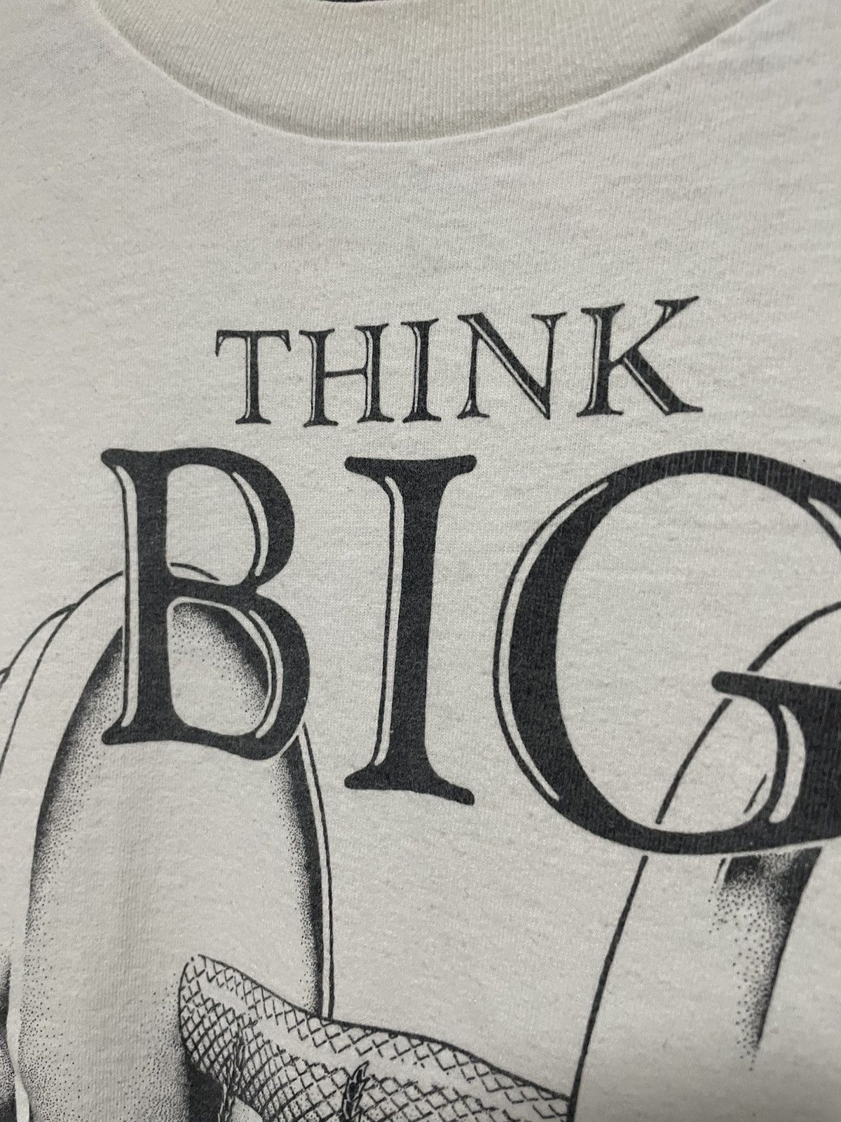 Vintage Vintage 1996 Think Big T Shirt Motivation Rare Tee Sportwear Size US XL / EU 56 / 4 - 4 Thumbnail