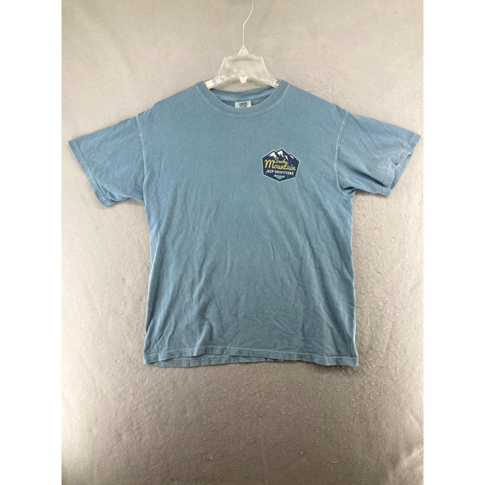 Jeep Jeep T-Shirt Mens M Blue Solid Crew Neck Short Sleeve Cars Outdoor Size US M / EU 48-50 / 2 - 2 Thumbnail
