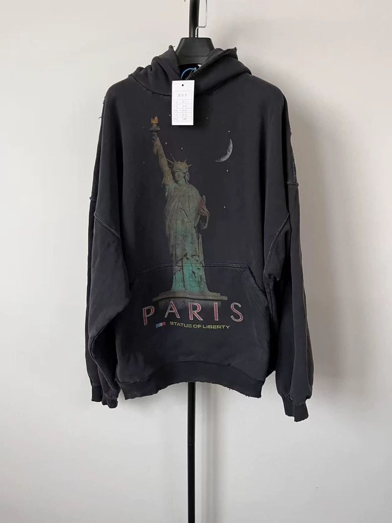 Balenciaga Balenciaga Pattern printed hooded long-sleeved sweater Size US L / EU 52-54 / 3 - 1 Thumbnail