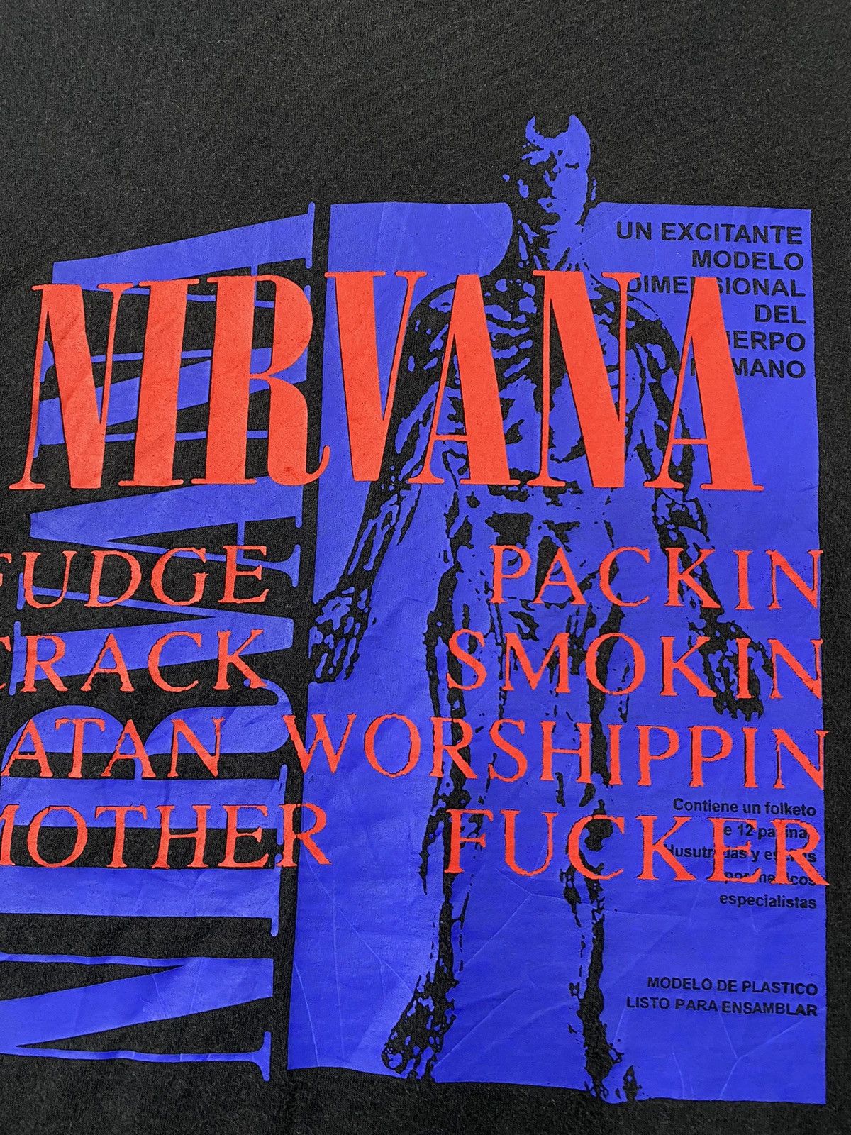 Band Tees 💥VINTAGE NIRVANA Spiral smile grunge band kurt cobain shirt Size US XL / EU 56 / 4 - 4 Thumbnail