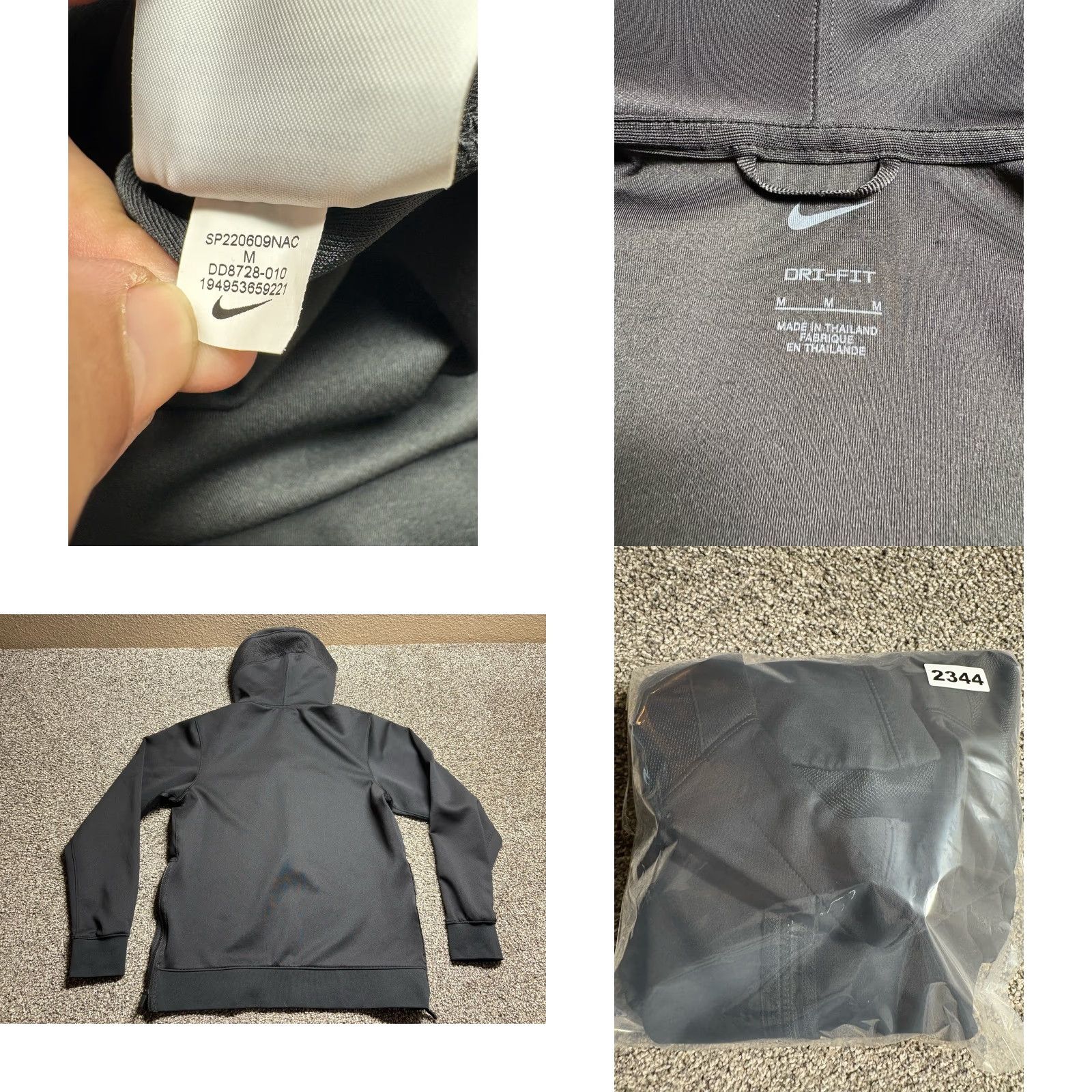 Nike Nike Therma Flex Showtime Texas Longhorns Hoodie Mens M Black Zip Full Zip 90s Retro Sports Nike Dri-FIT Size US M / EU 48-50 / 2 - 9 Thumbnail