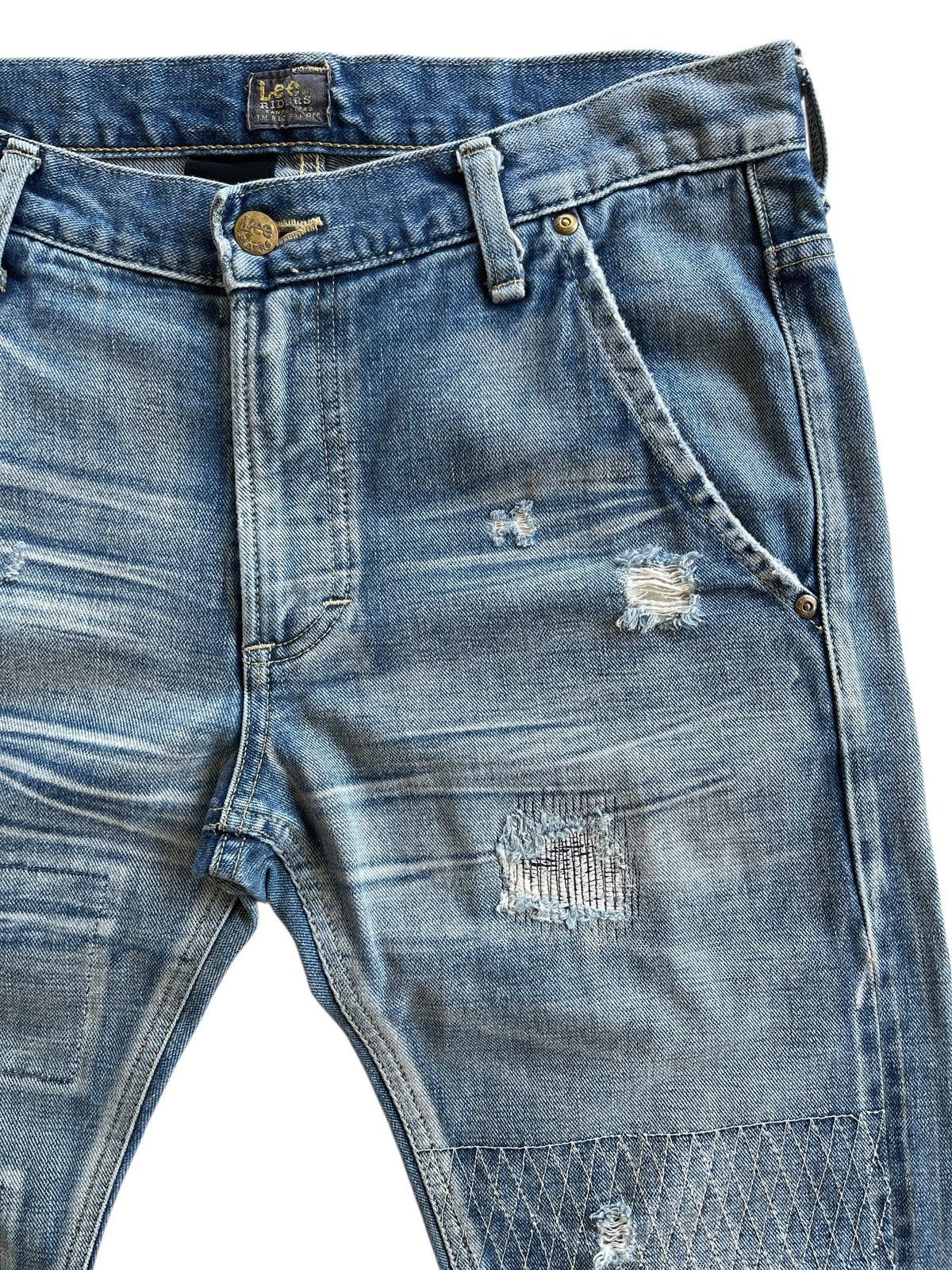 Lee LEE x AKM Patchwork Distressed Denim Size US 32 / EU 48 - 7 Thumbnail