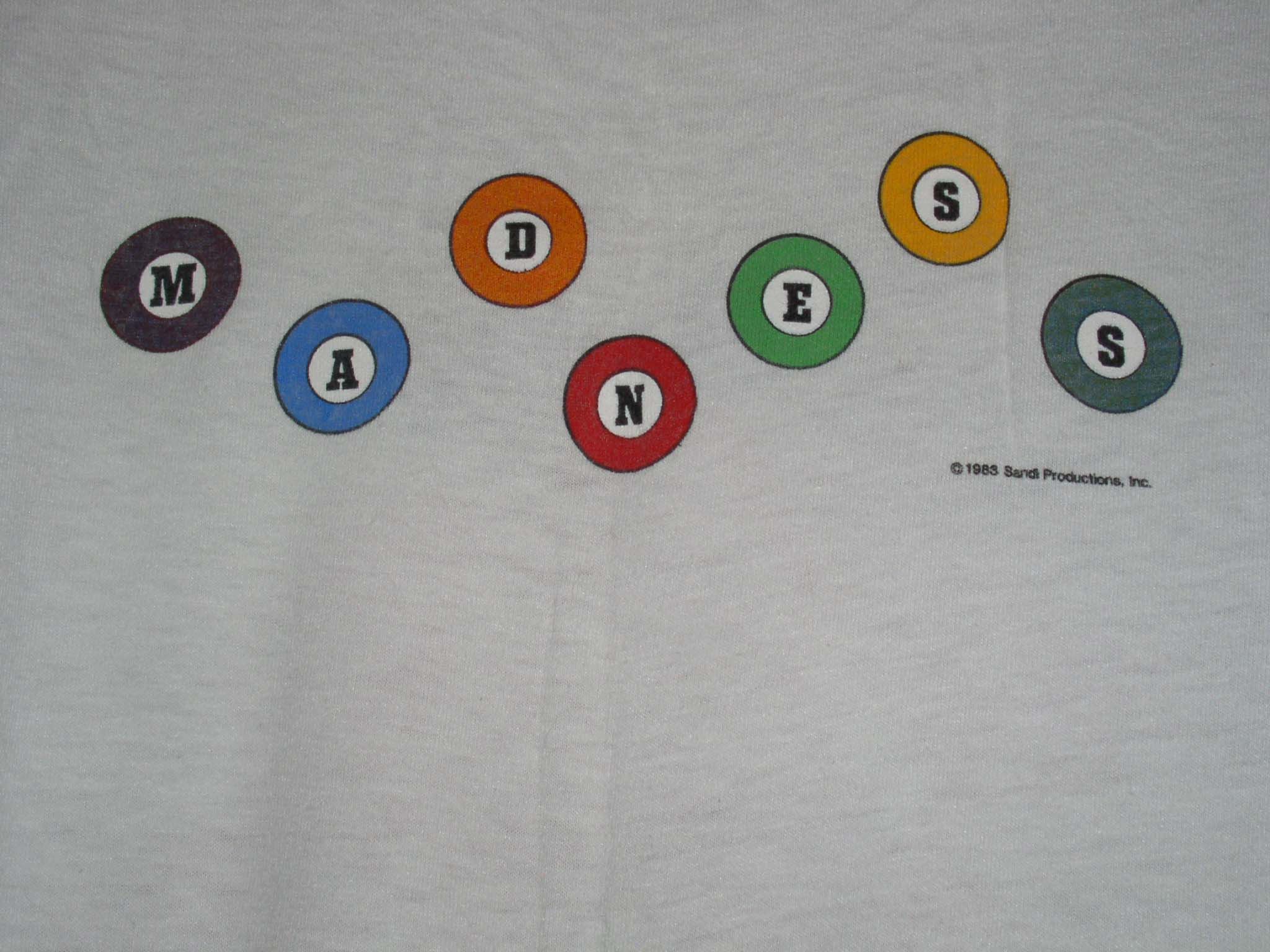 Band Tees × Vintage Madness Concert Tour Shirt Vintage 1983 Single Stitched Size US S / EU 44-46 / 1 - 4 Thumbnail