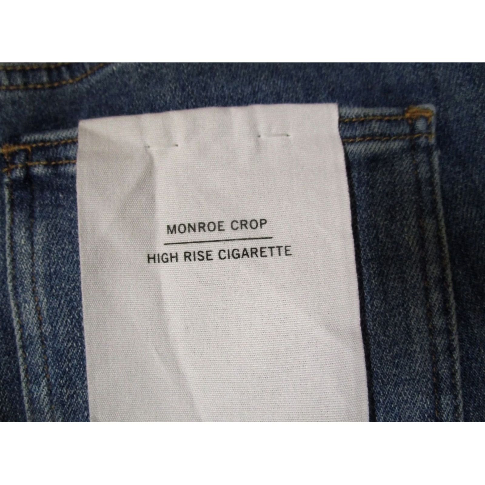 Pistola Pistola Jeans Women 24 Blue High Rise Cigarette Pants Light Wash Denim Stretch Jeans Size 42" / US 20 - 5 Thumbnail