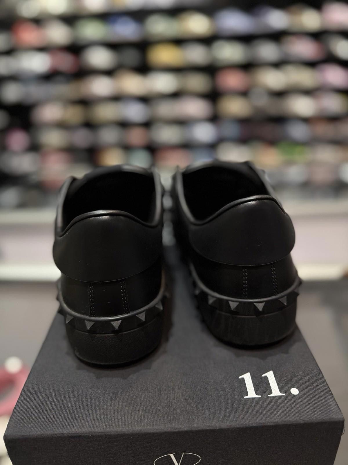 Valentino Valentino Studs Black Leather Sneaker 44EU/11US $850 Size US 11 / IT 41 - 12 Thumbnail