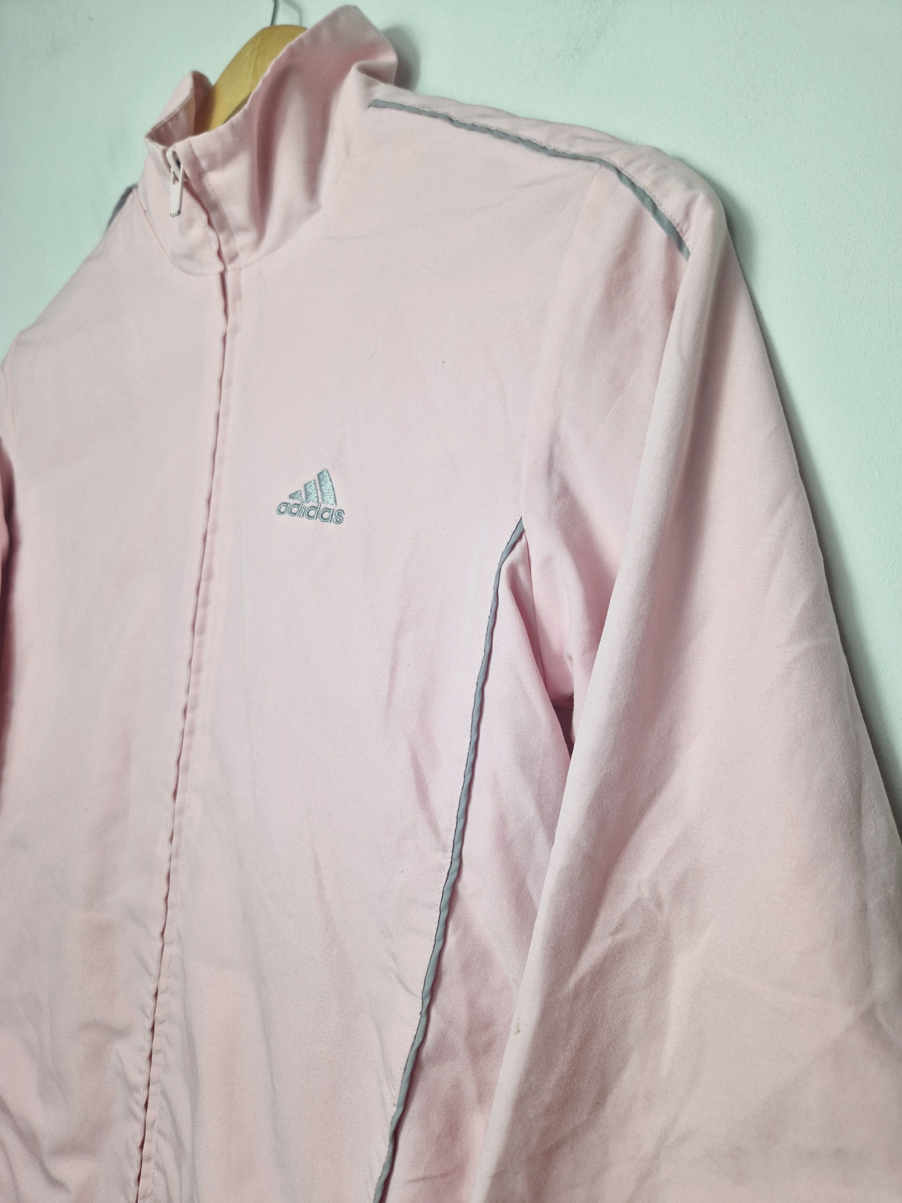 Adidas Adidas light pink vintage y2k jacket windbreaker 2000s Size M / US 6-8 / IT 42-44 - 3 Thumbnail