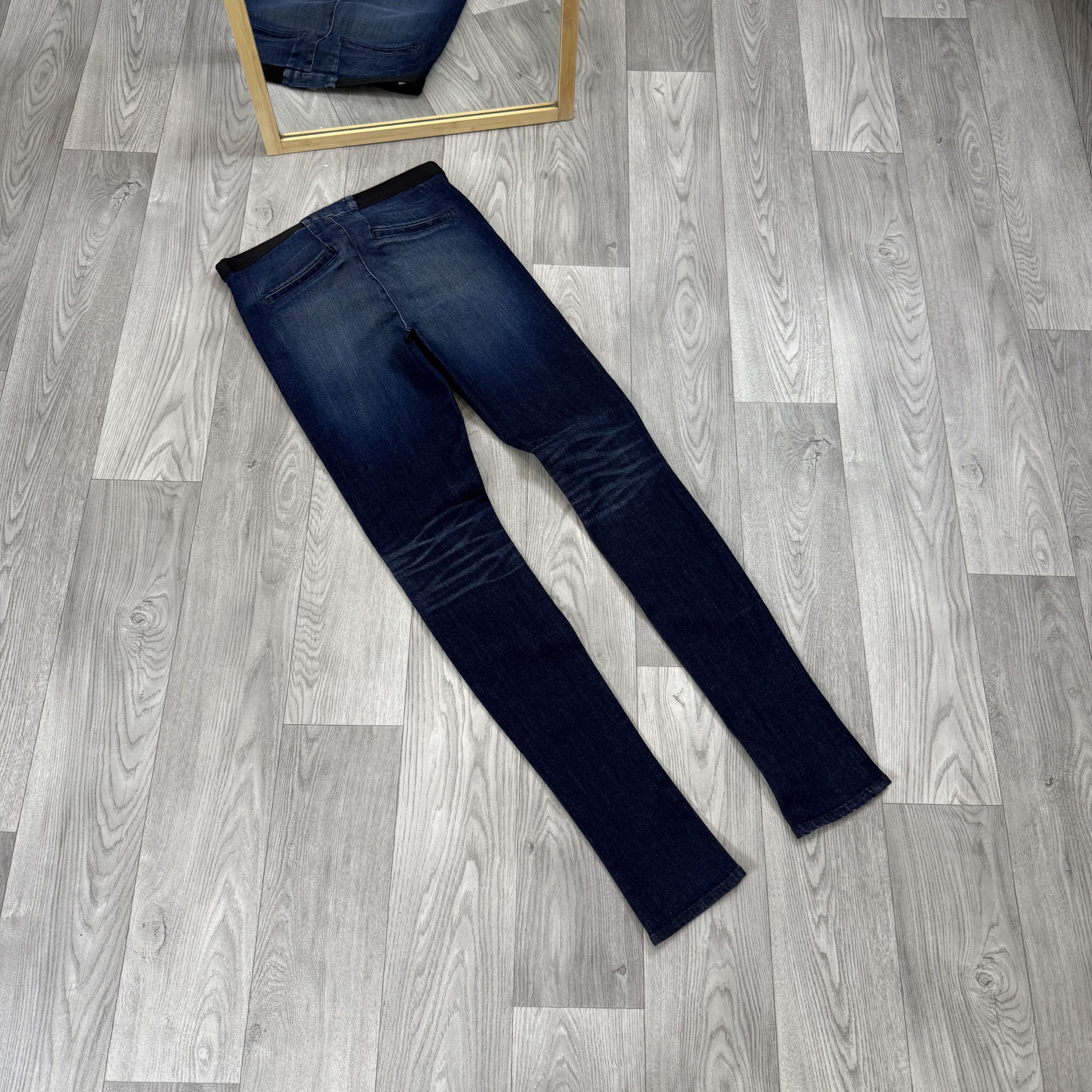 Helmut Lang Vintage Helmut Lang 00s Printed Graphic Jeans Leggins Pants Size 29" - 4 Thumbnail
