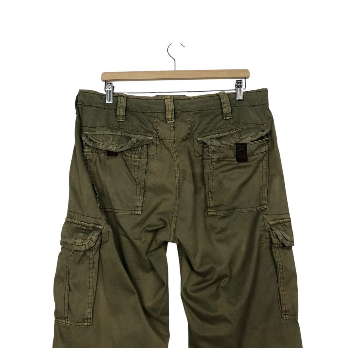 Japanese Brand 🔥TACTICAL PARACHUTE BIKER PANTS UTILITY MULTI POCKET ABECROM Size US 34 / EU 50 - 9 Thumbnail