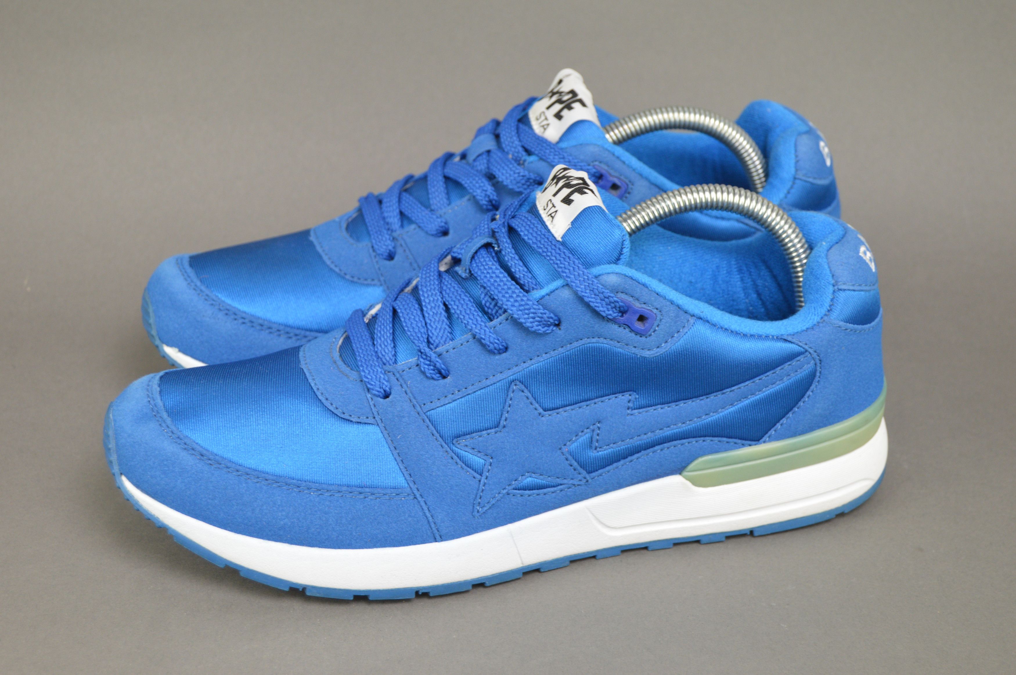 image of Bape A Bathing Ape Track Sta Blue Runner Sneaker, Men's (Size 9)