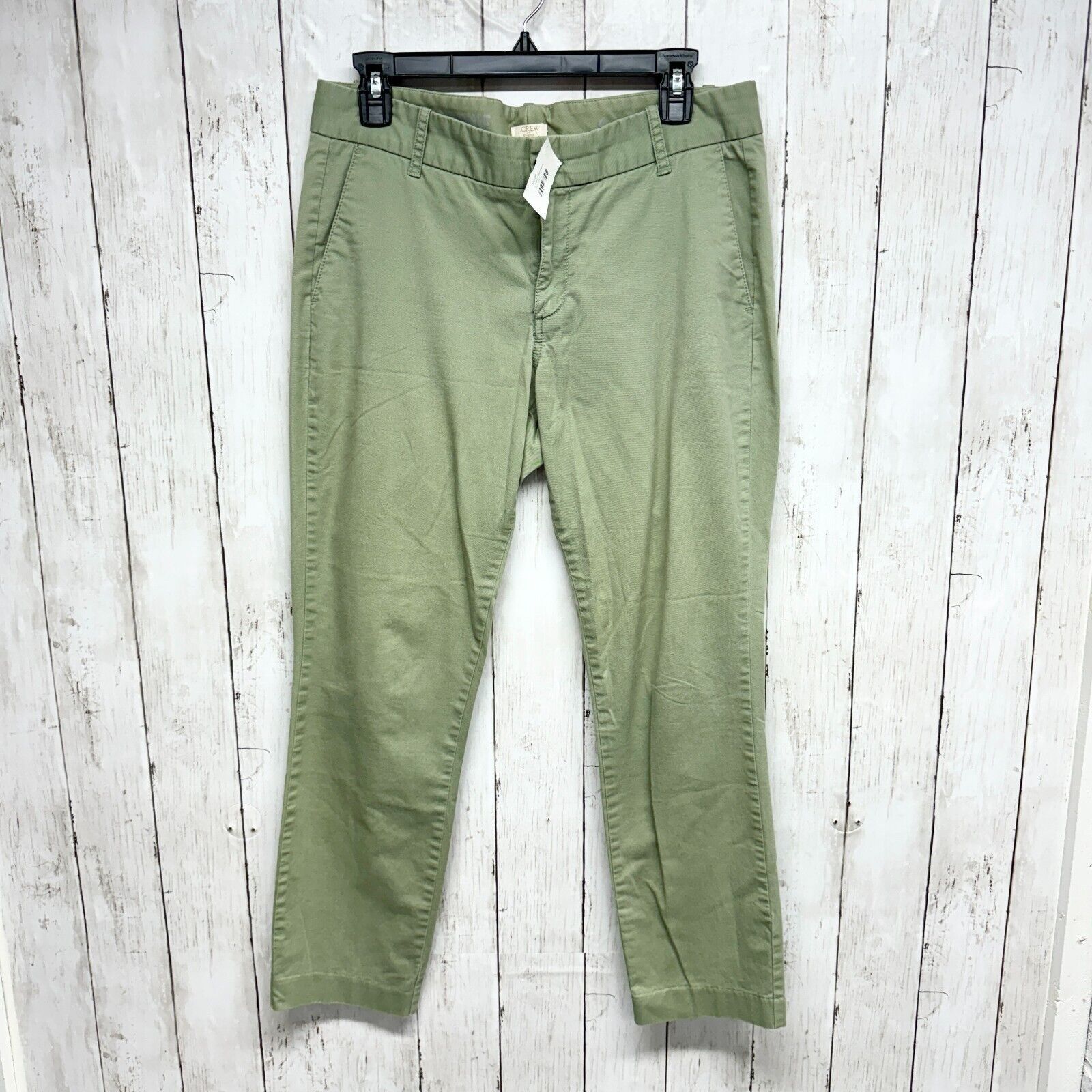 J.Crew J.Crew Pants Stretch Size 8 Frankie Mid Rise Slim Army Green Size 30" / US 8 / IT 44 - 1 Thumbnail