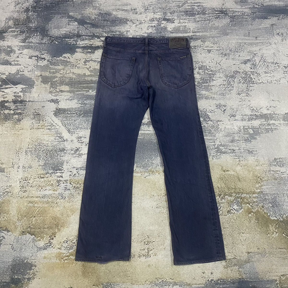 14th Addiction × Blue Blue Japan × Japanese Brand Vintage Blue Blue Japan Pacthwork Denim Jeans Size US 32 / EU 48 - 9 Thumbnail