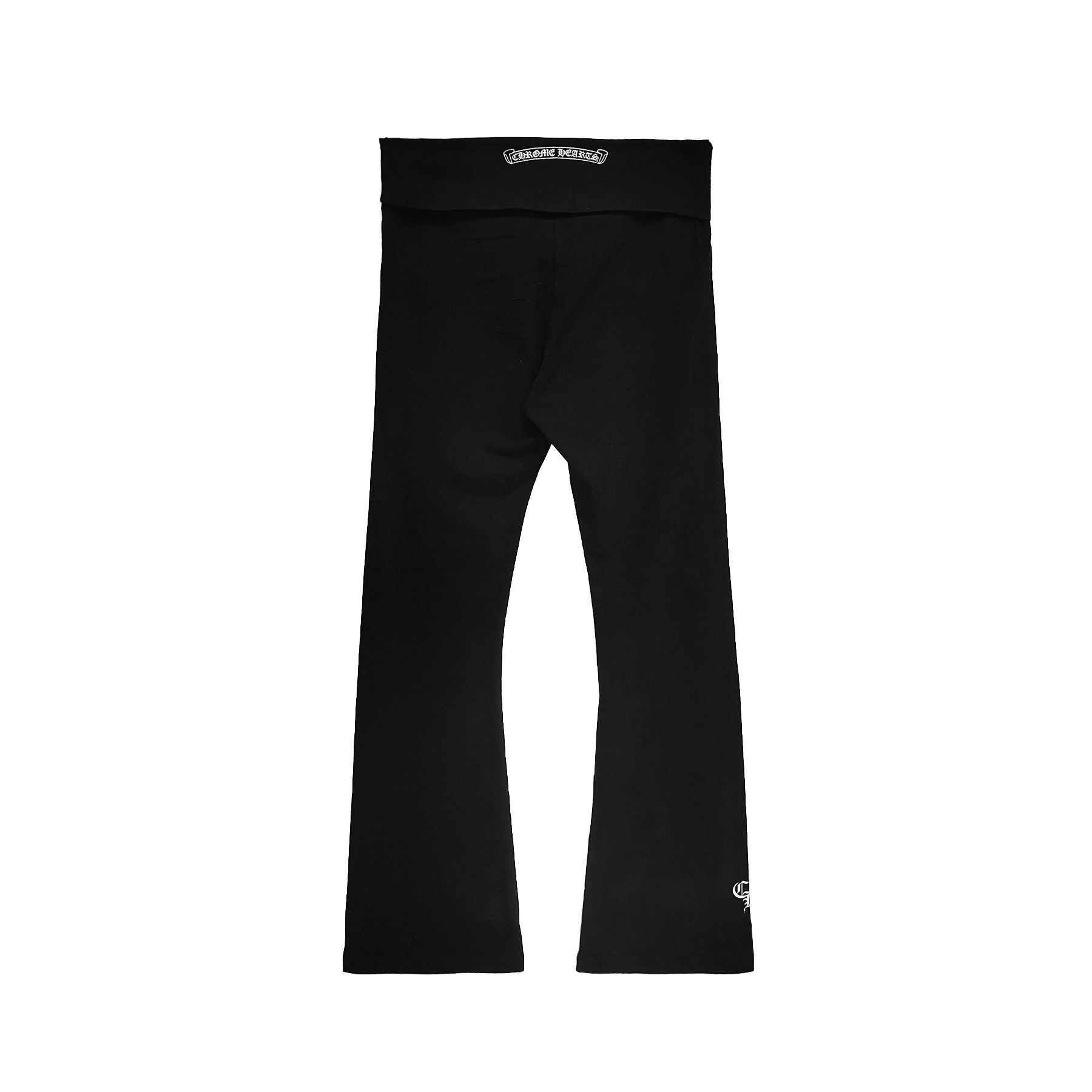 Chrome Hearts Chrome Hearts Black Bell-Bottom Yoga Pants Size 27" / US 4 / IT 40 - 2 Thumbnail