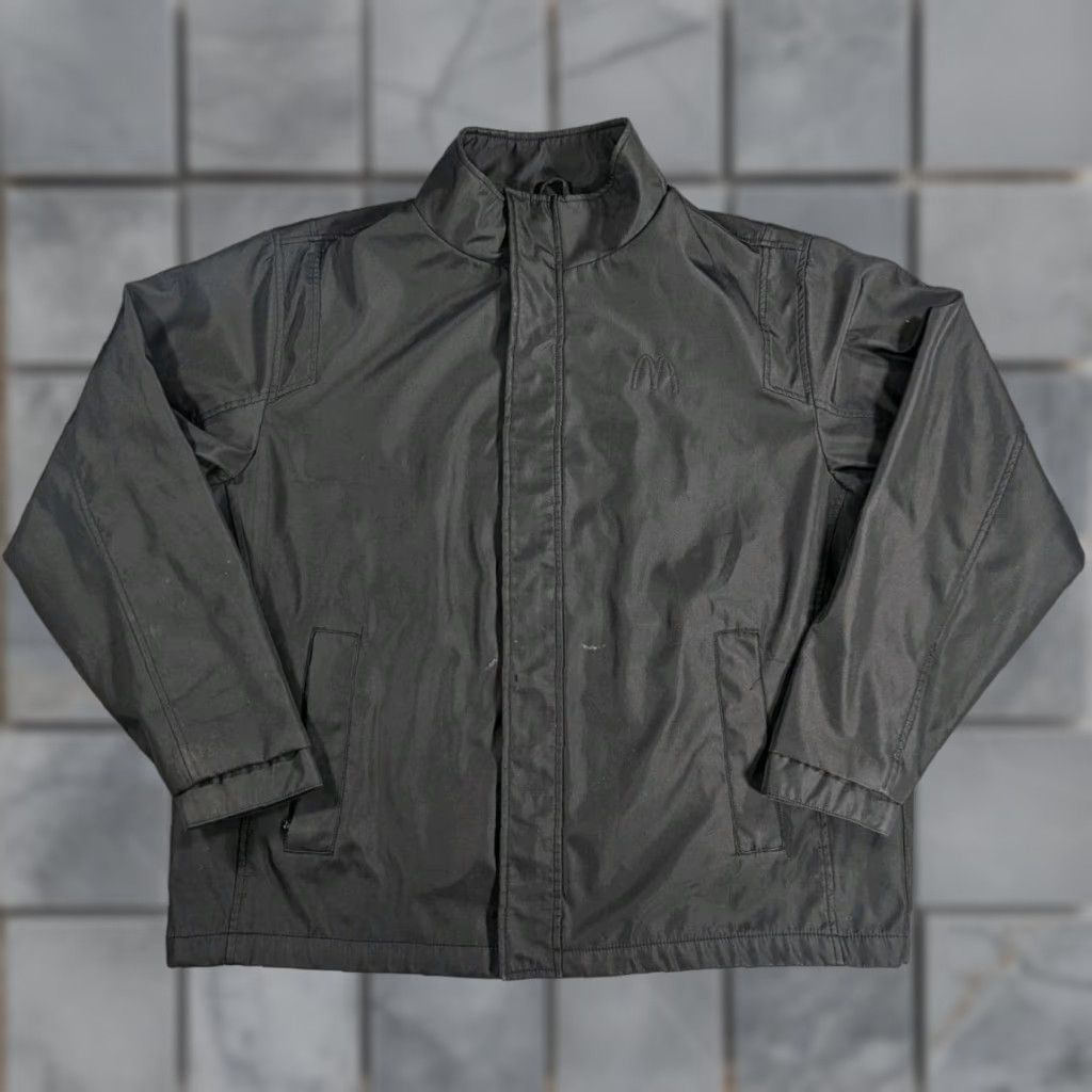 Vintage McDonald's Jacket XL Black Softshell Full Zip Triple Black Uniform Mens Size US XL / EU 56 / 4 - 1 Thumbnail