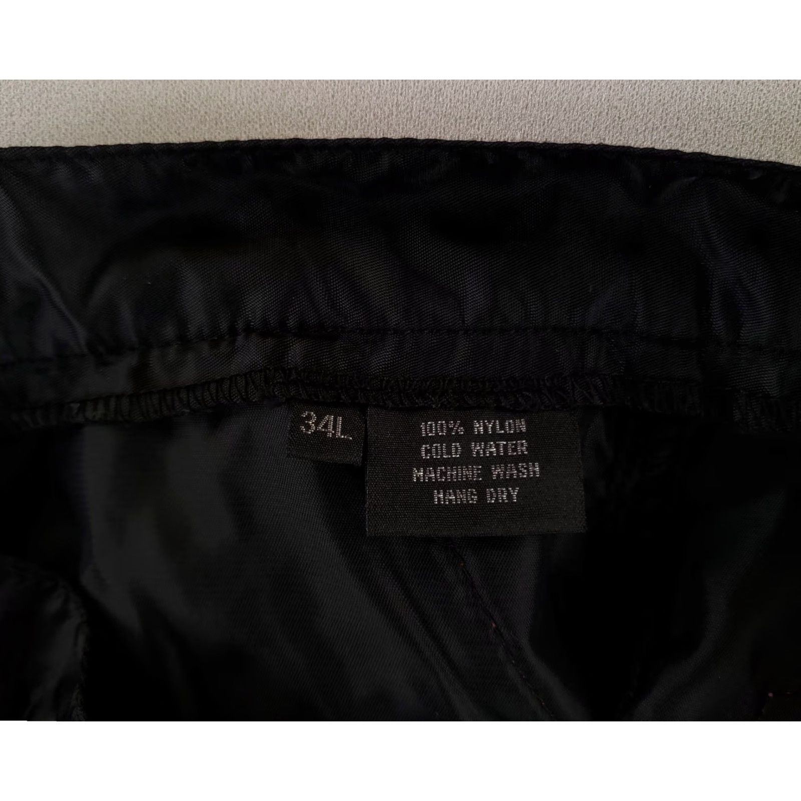 DANCER VINTAGE Breakn Break Dance Pants Nylon Black Mens 34 Long 34x33 Actual Size US 34 / EU 50 - 6 Thumbnail