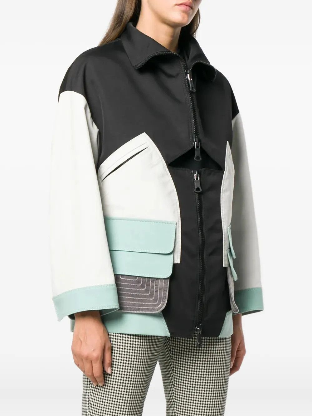 Valentino o1y0226 Turtleneck Jacket in Multicolor Size M / US 6-8 / IT 42-44 - 3 Thumbnail
