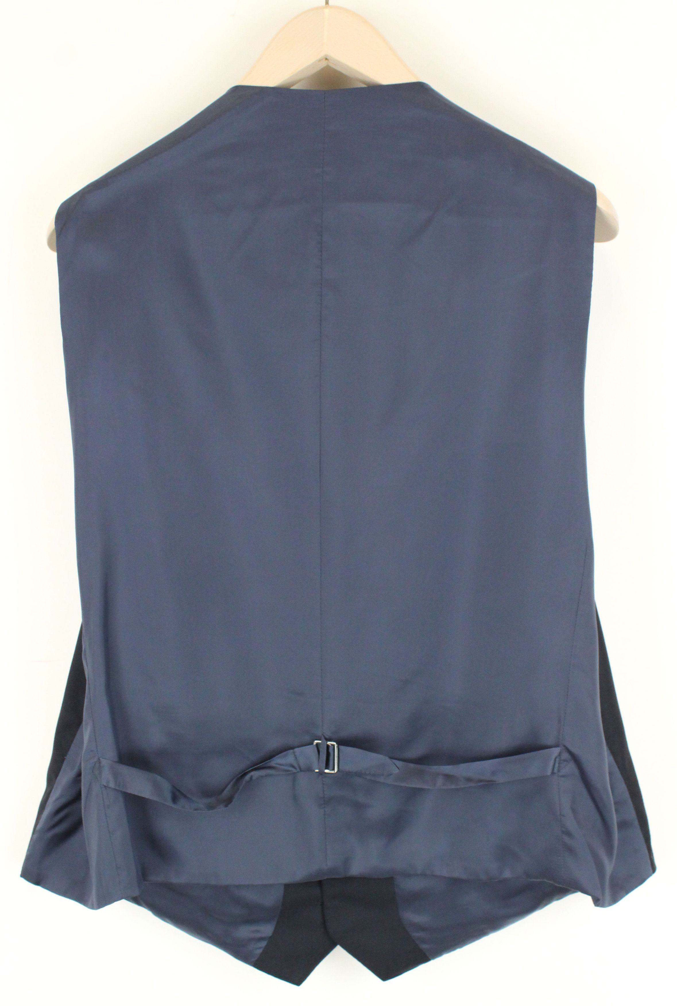Suitsupply LAZIO UK50S Wool Navy Melange Waistcoat 55120 Size 50S - 2 Thumbnail