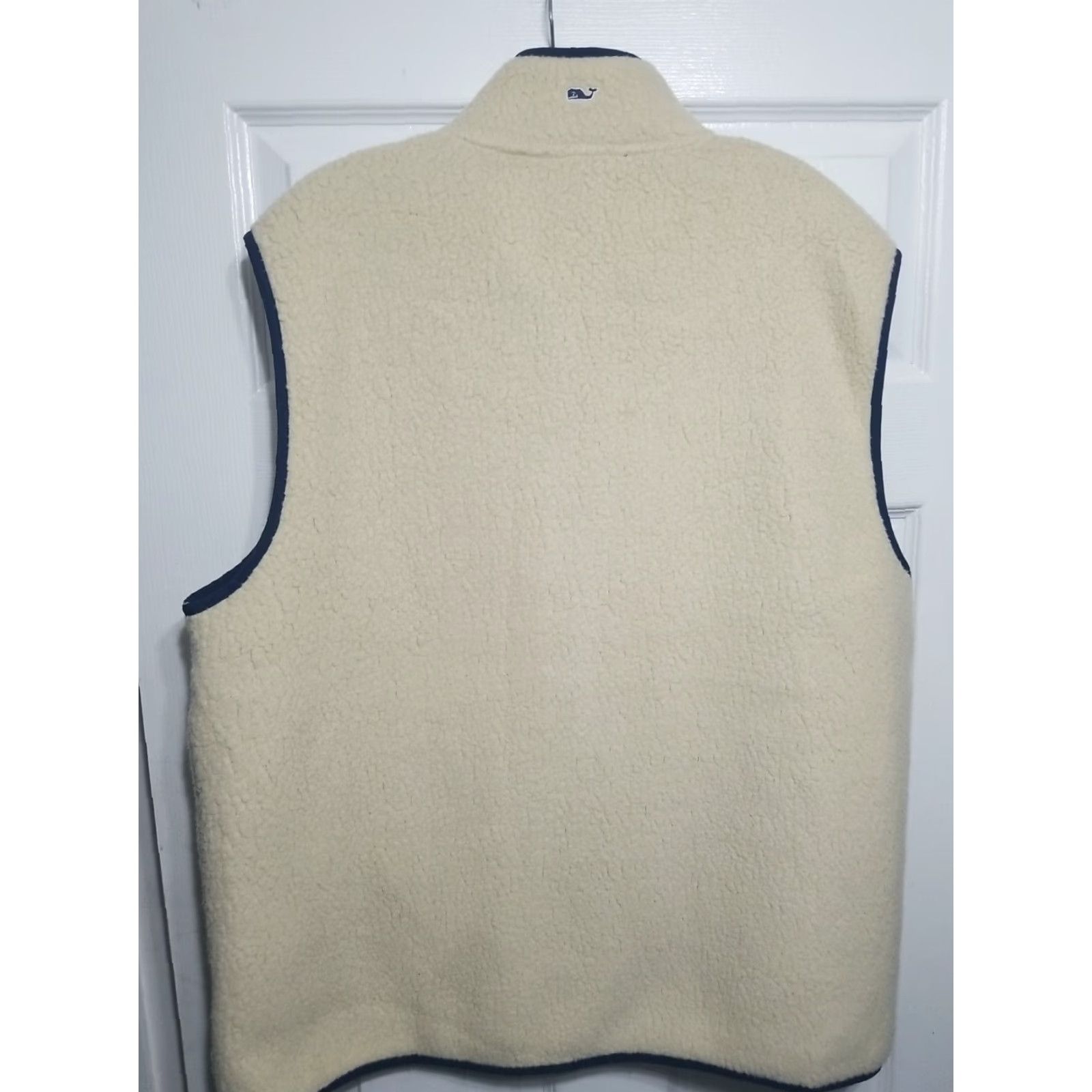Vineyard Vines Vineyard Vines Vest Mens Fleece Deep Pile Sherpa Full Zip XL Cream Multicolor Logo Bagde? Size US XL / EU 56 / 4 - 3 Thumbnail