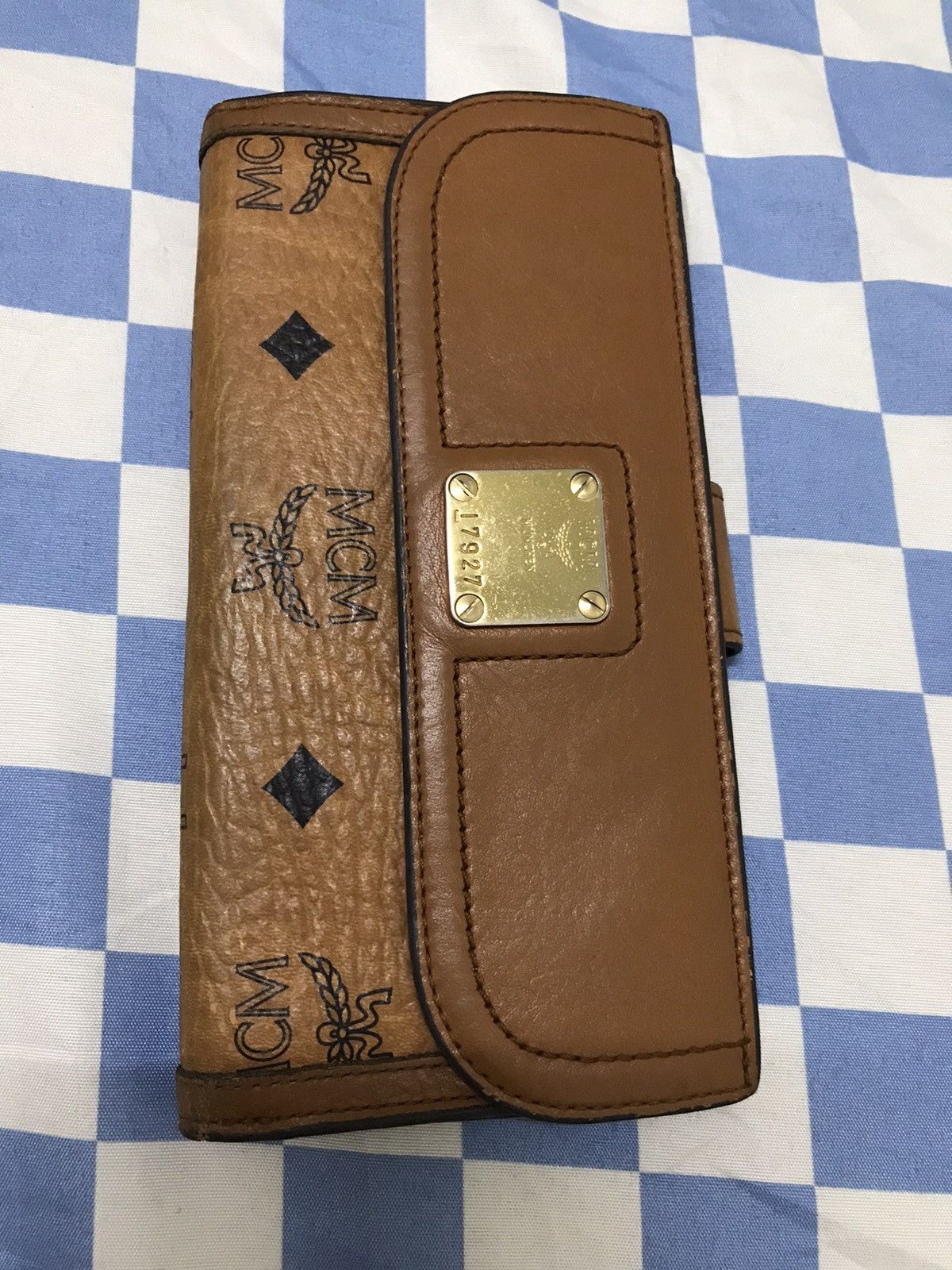 MCM MCM Leather Monogram Long Wallet Size ONE SIZE - 1 Thumbnail