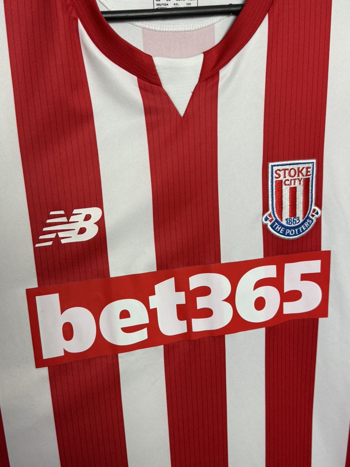 New Balance 3XL Stoke City 15/16 Home Football Jersey Size US XXL / EU 58 / 5 - 3 Thumbnail