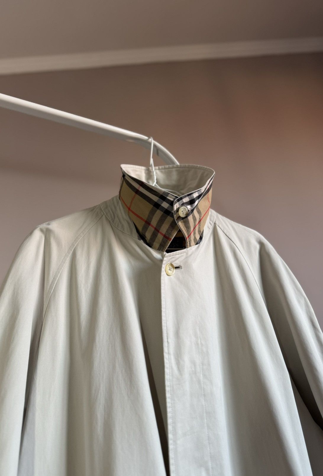 Burberry Burberry Membrane Trench Coat Nova Check Beige Size US XL / EU 56 / 4 - 3 Thumbnail