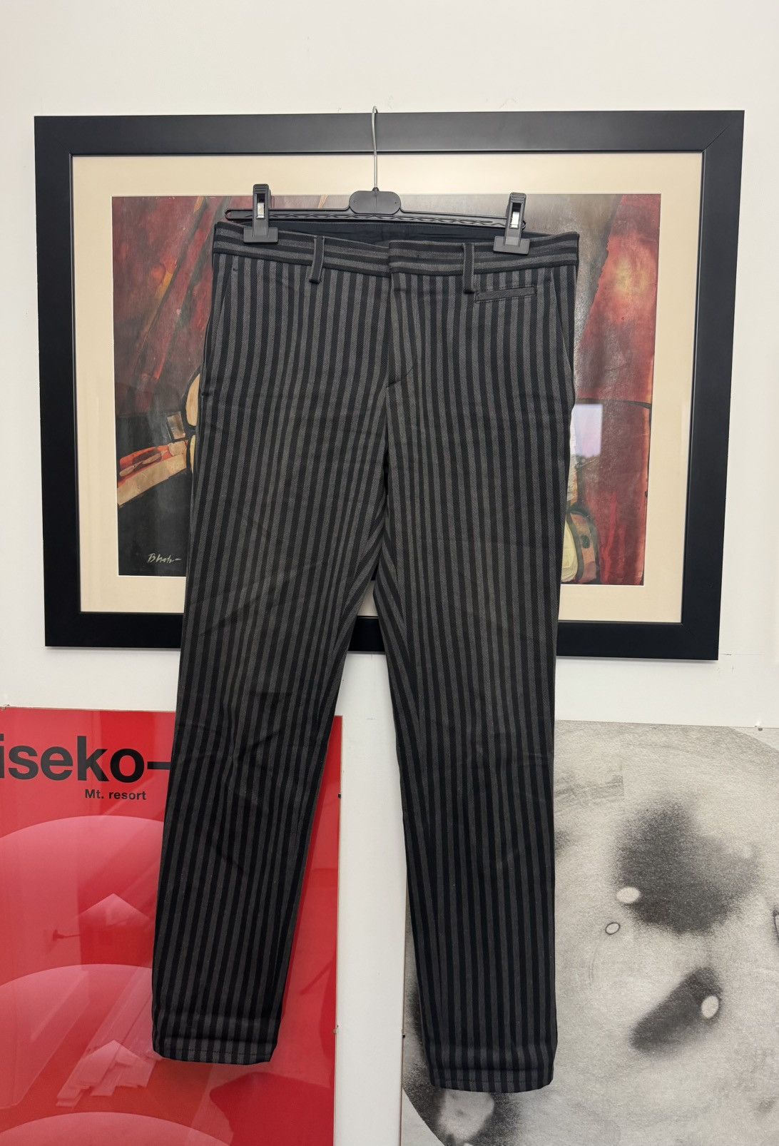 Prada Prada Designer Pant Stripe Luxury Slim Fit Casual High End Size US 32 / EU 48 - 1 Thumbnail