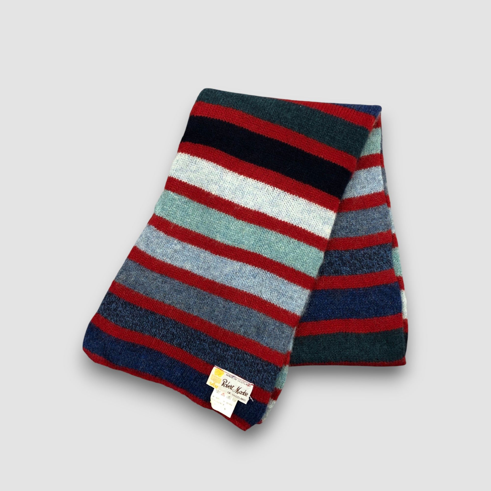 Japanese Brand Vintage Robert Mackie Scarf Muffler Wool Winter Scarves Size ONE SIZE - 3 Thumbnail
