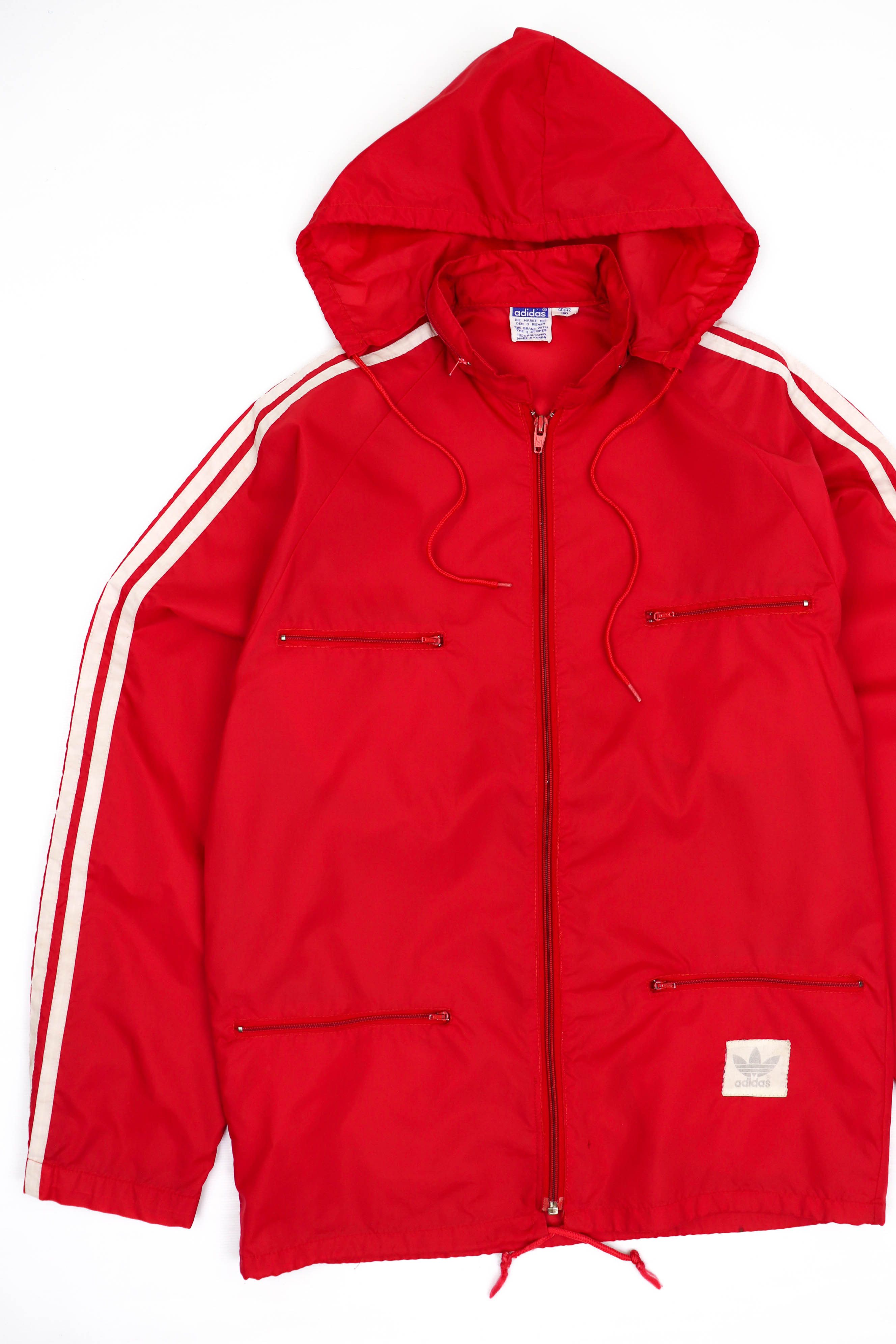 Adidas Adidas Vintage Made in Korea Nylon Windbreaker Hooded Jacket Size US S / EU 44-46 / 1 - 3 Thumbnail