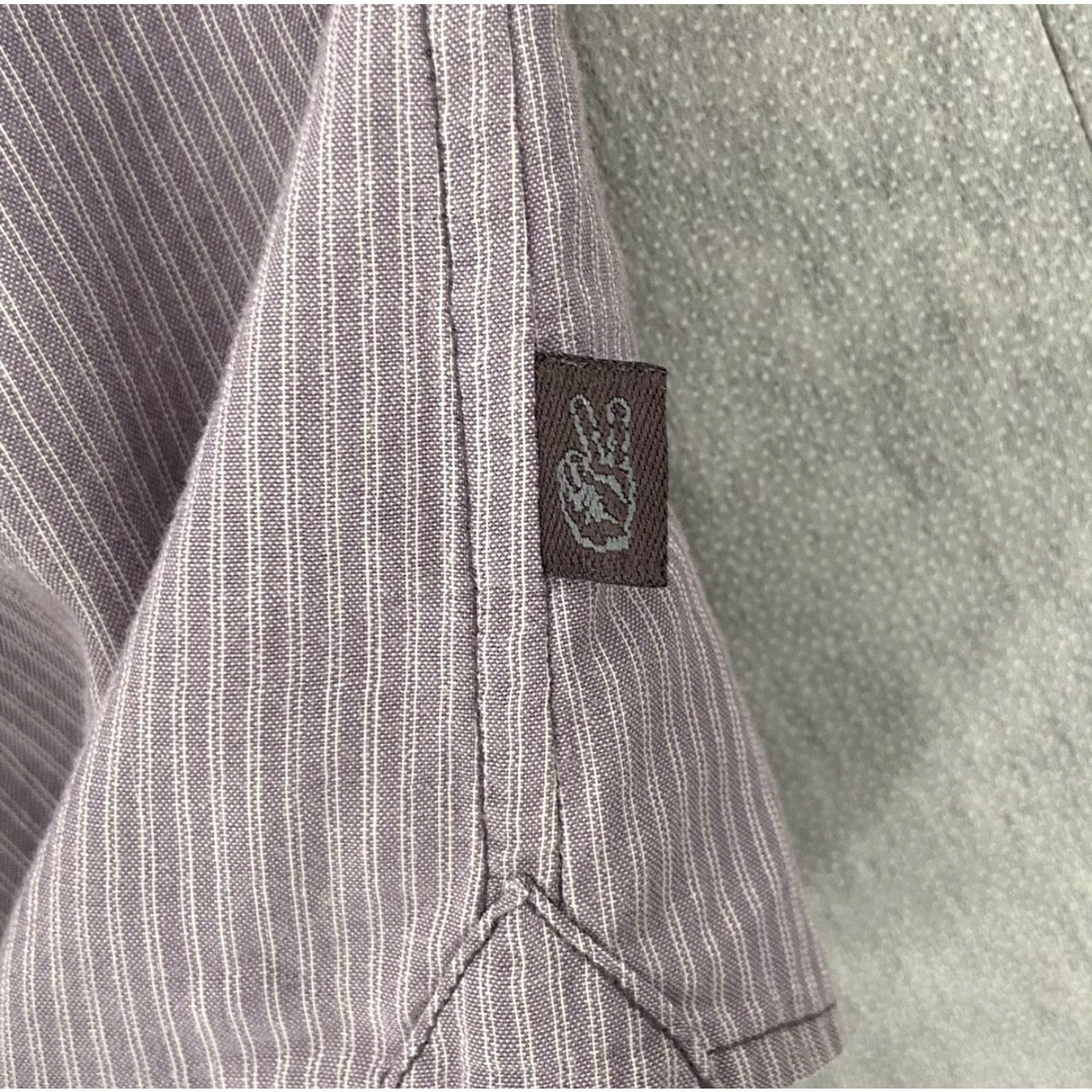 John Varvatos John Varvatos Shirt Adult Small Purple Striped Button-Up Long Sleeve Cotton Mens S Size US S / EU 44-46 / 1 - 4 Thumbnail