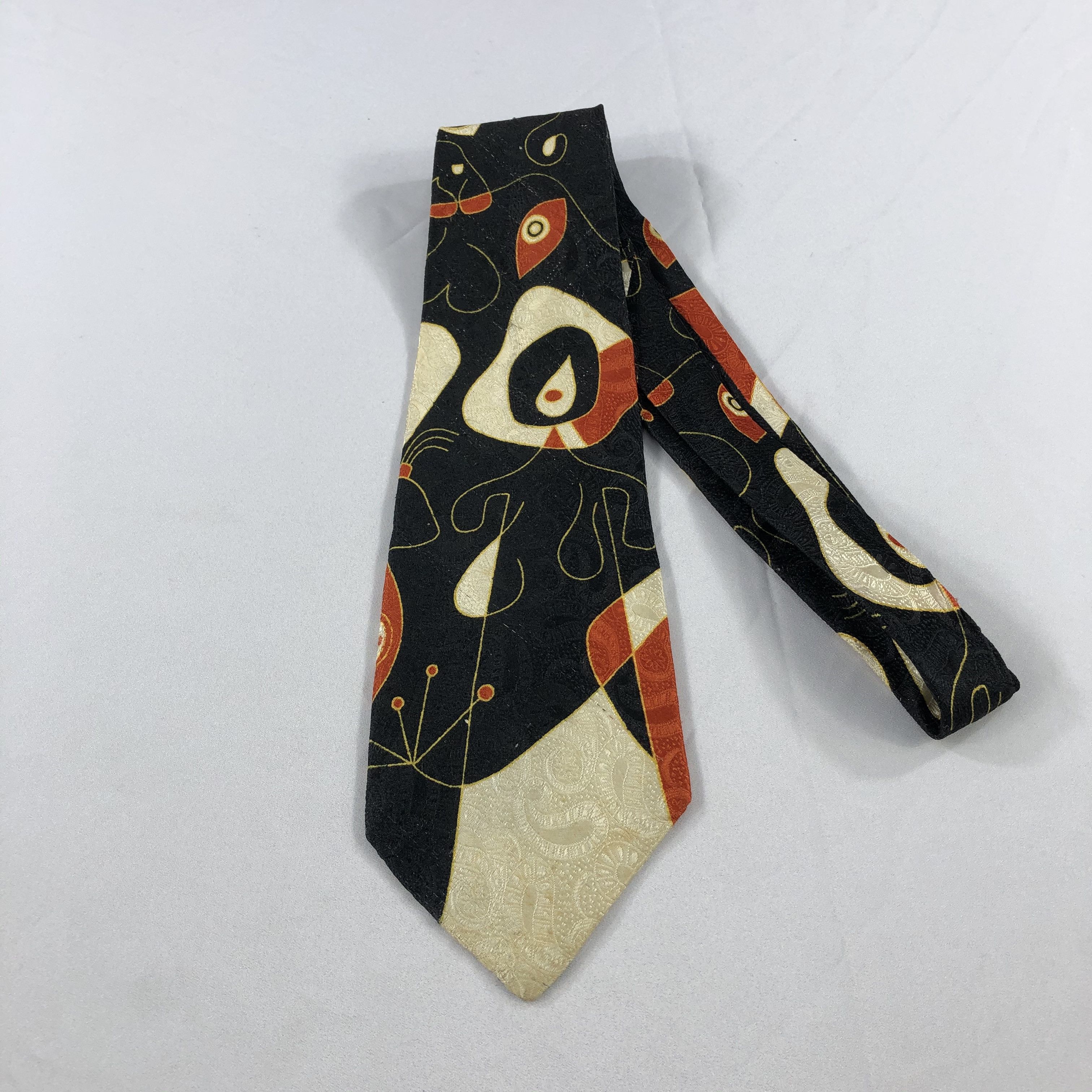 Louis Feraud × Vintage Louis Feraud Abstract Silk Neck Ties T60 Size ONE SIZE - 1 Thumbnail