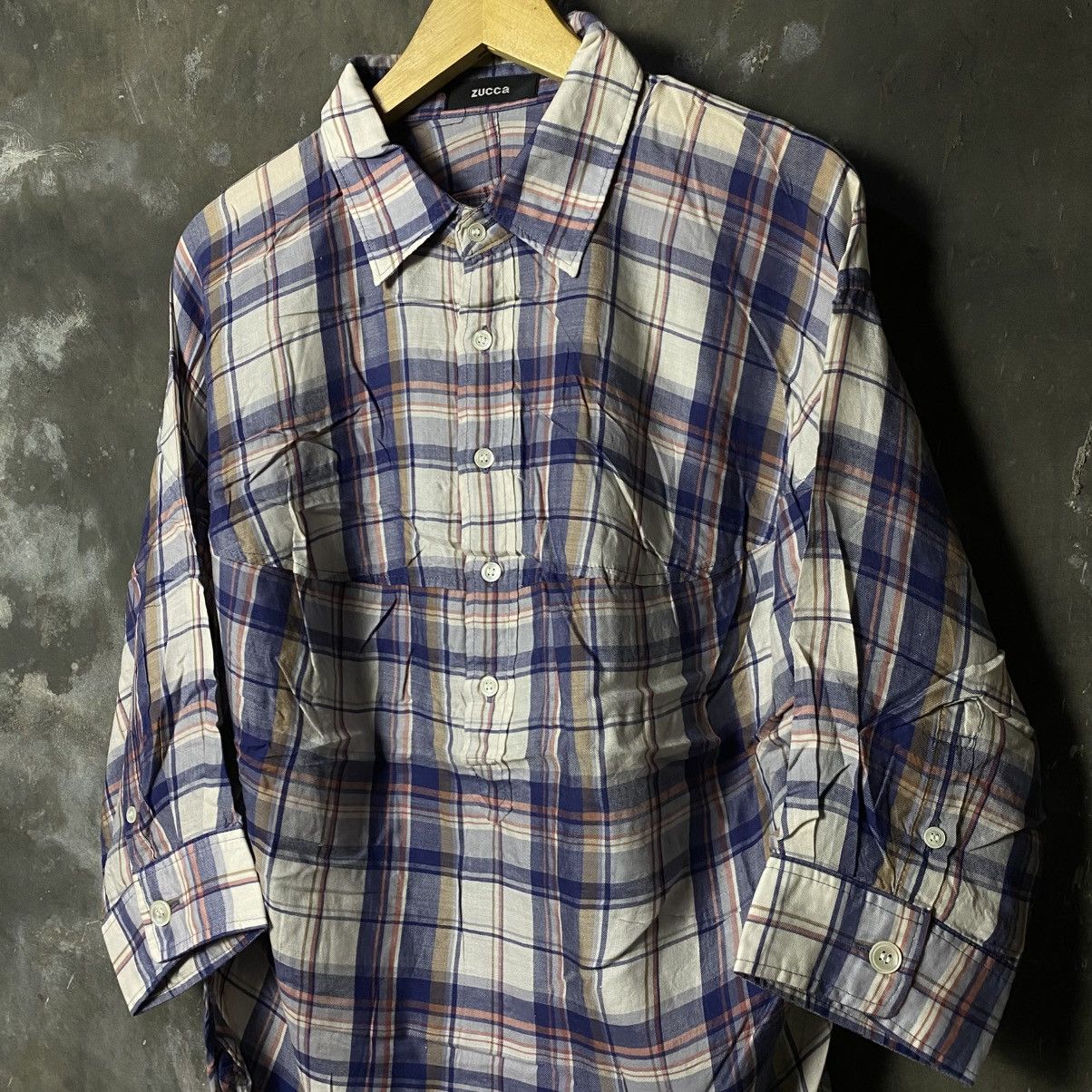 Issey Miyake × Japanese Brand × Zucca Vintage zucca issey miyake convex form unique shirt Size US M / EU 48-50 / 2 - 1 Thumbnail