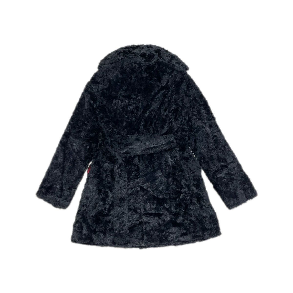 Issey Miyake 🔥Archived Vintage Tsumori Chisato Black Fur Belt Coat Size M / US 6-8 / IT 42-44 - 4 Thumbnail