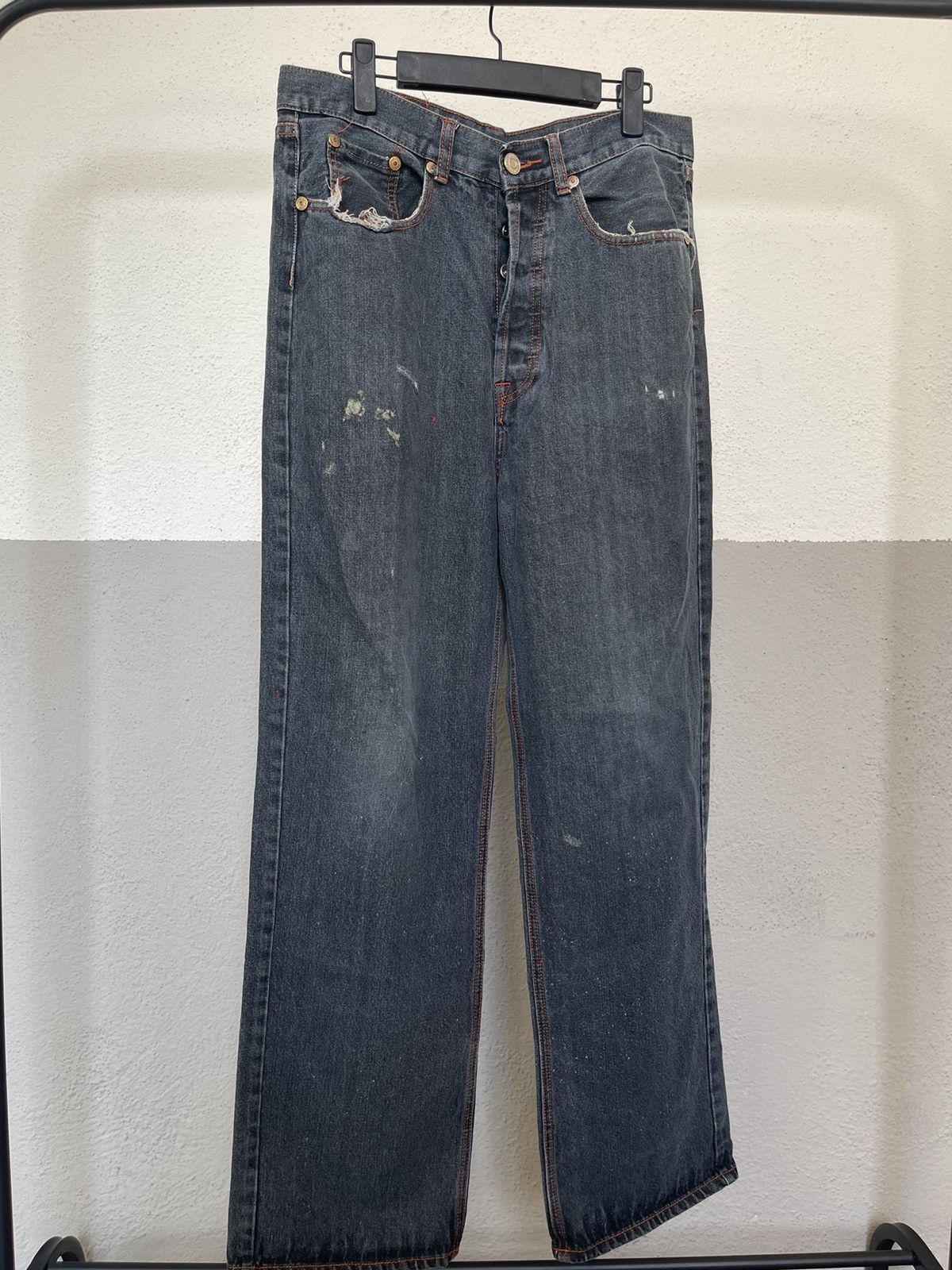 Ed Hardy Y2K Ed Hardy Tiger Embroidered Jeans Size US 33 - 3 Thumbnail