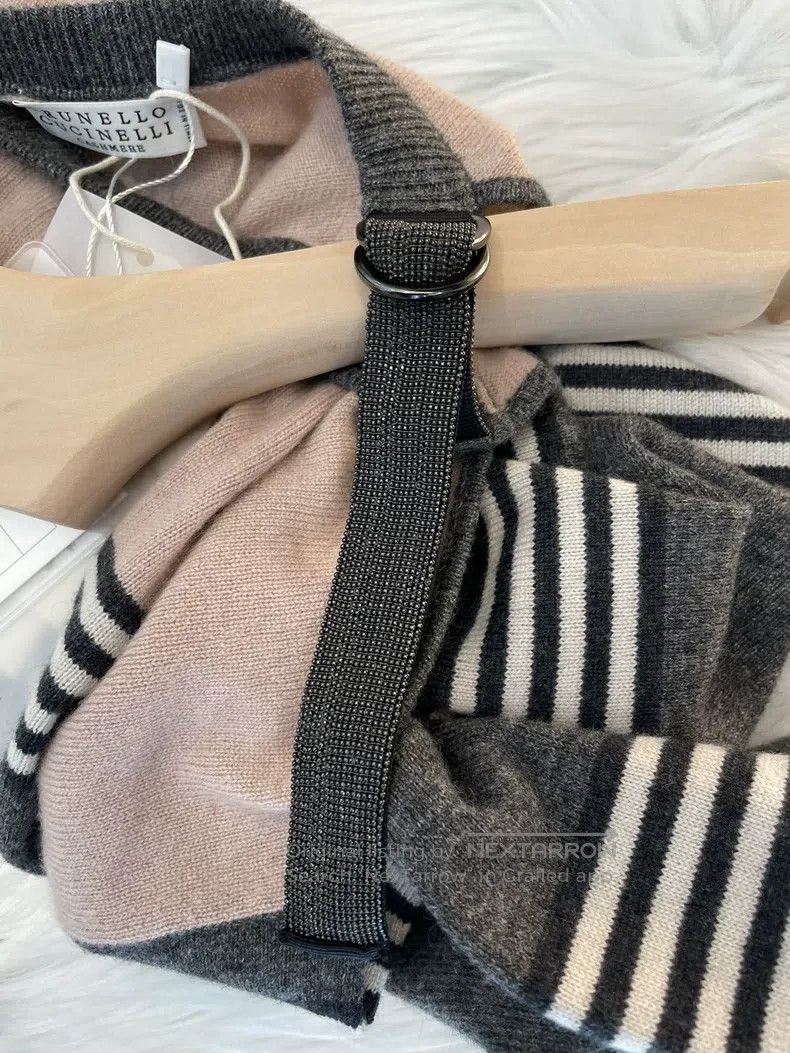 Brunello Cucinelli Brunello Cucinelli Paillette Knit Sweater Size M / US 6-8 / IT 42-44 - 4 Thumbnail