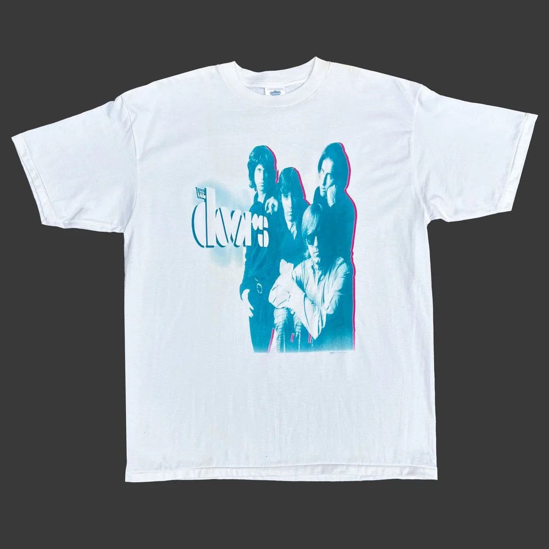Band Tees The Doors 1995 90s Vintage Band Merch Winterland USA T-Shirt Size US XL / EU 56 / 4 - 1 Thumbnail