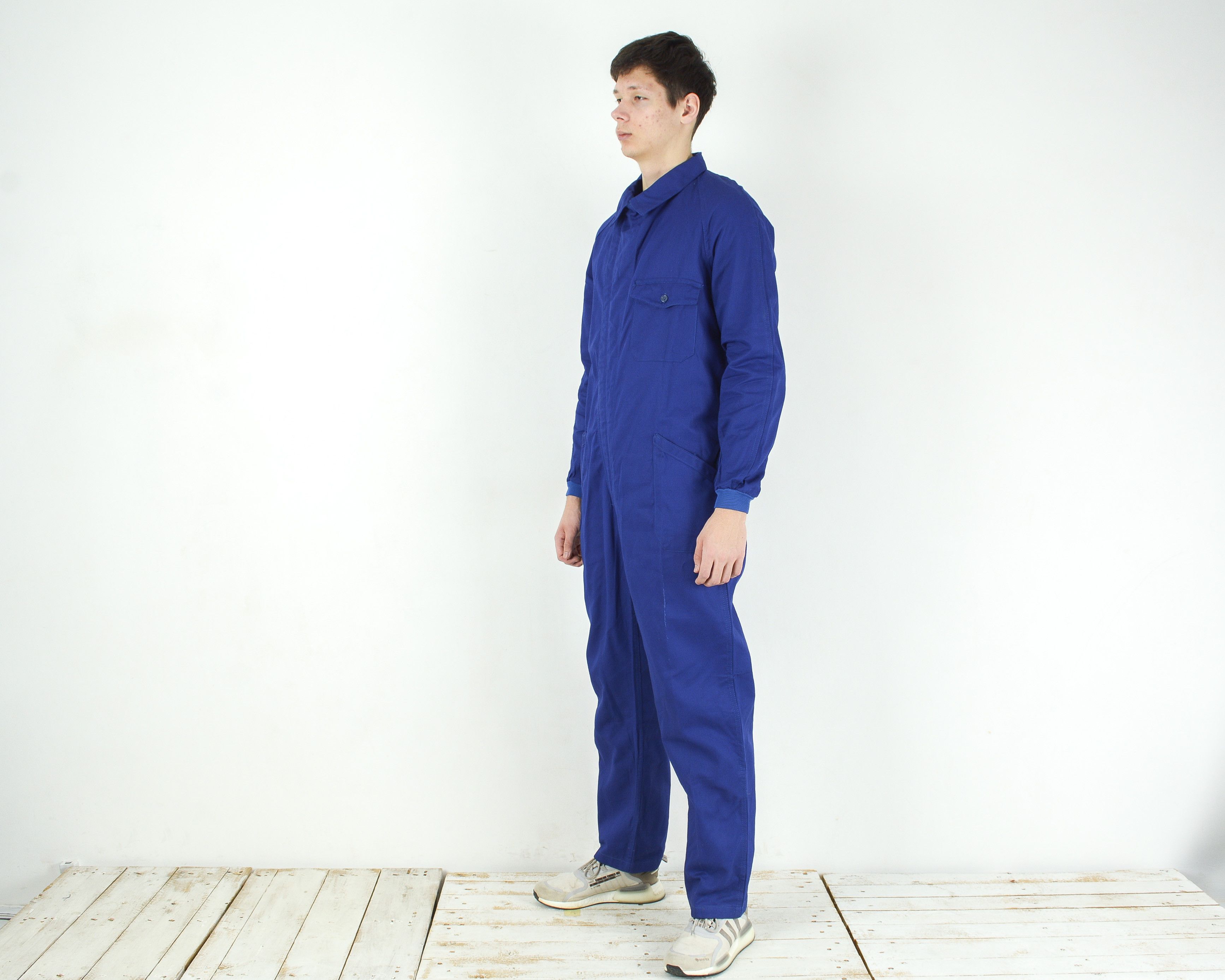 Japanese Brand Men BARRY Boilersuit Spanish Worker Jumpsuit Overall Utility Size US 36 / EU 52 - 2 Thumbnail