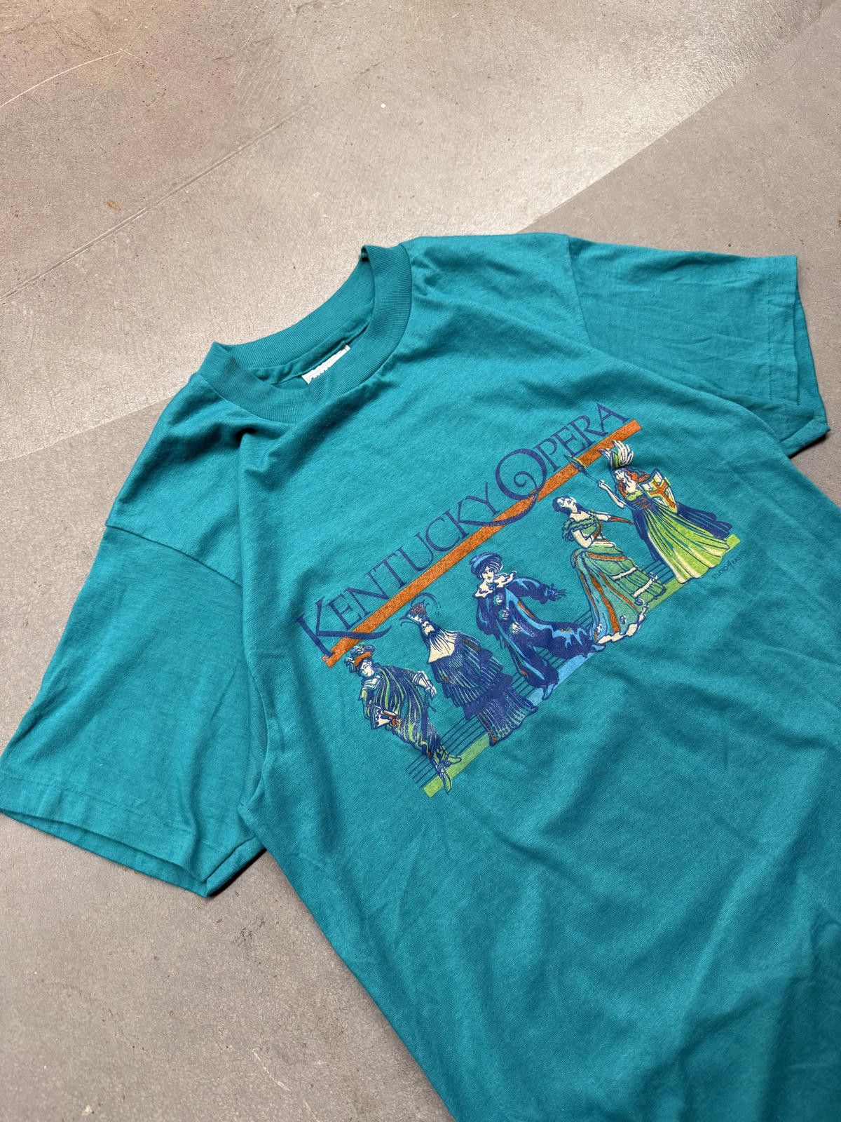 Hanes Vintage 80s Hanes Kentucky Opera Single Stitch Graphic Tee Size US M / EU 48-50 / 2 - 1 Thumbnail