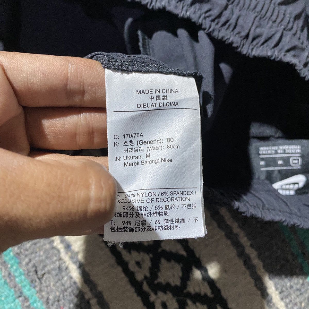 Nike × Vintage Nike Nylon Black Tech Pants Size US 30 / EU 46 - 8 Thumbnail