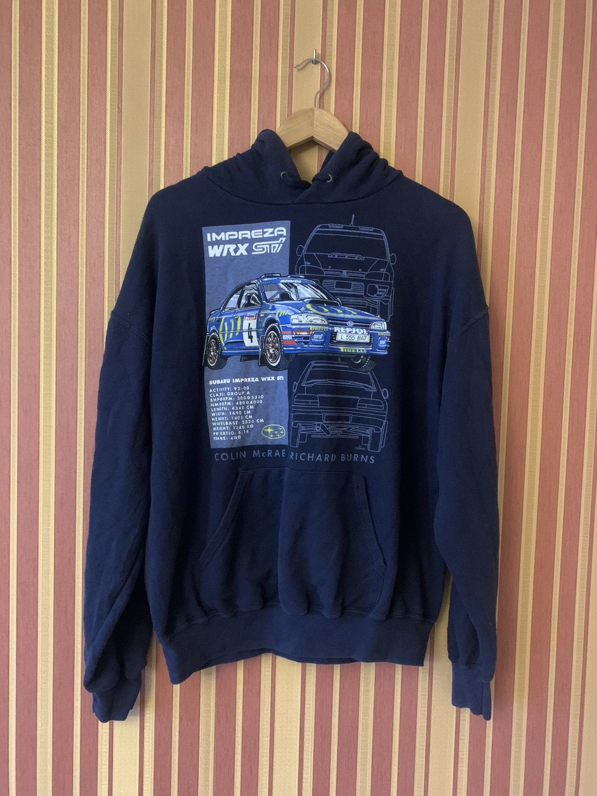 Vintage Subaru Impreza WRX STI Colin McRae and Richard Burns hoodie Size US M / EU 48-50 / 2 - 3 Thumbnail