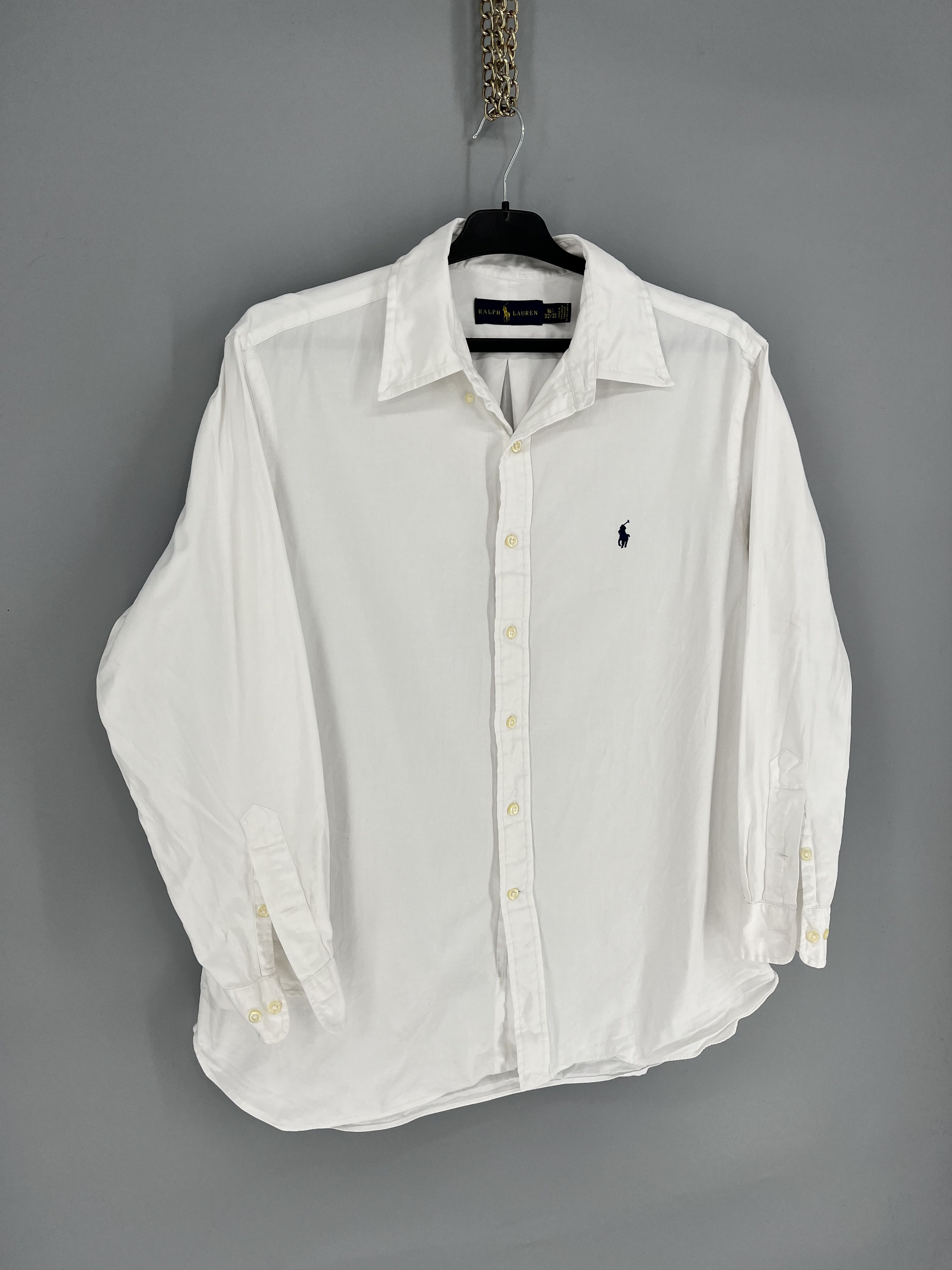 Polo Ralph Lauren Vintage White Shirt Polo Ralph Lauren Size XL Rare Size US XL / EU 56 / 4 - 2 Thumbnail