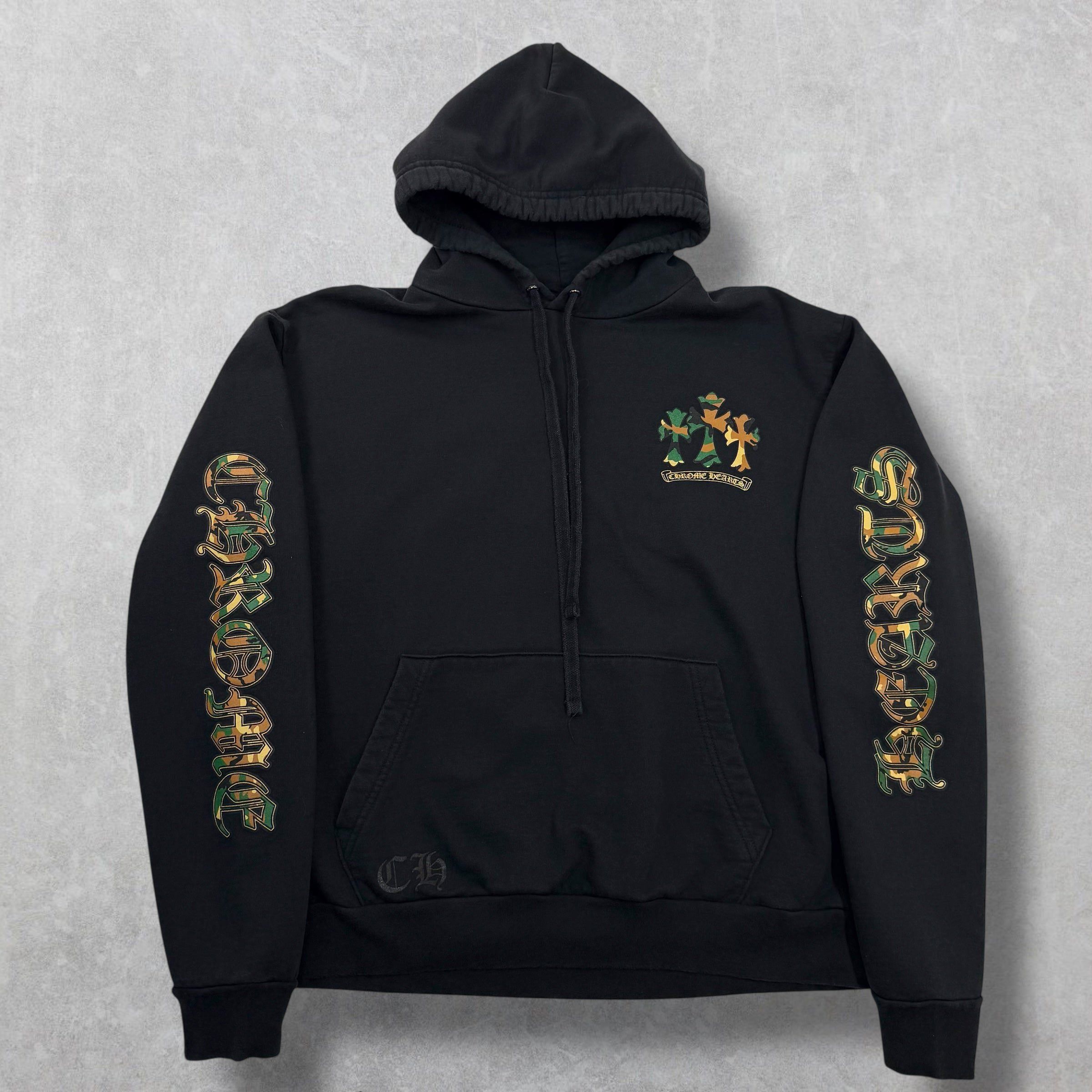 Chrome Hearts Chrome Hearts Black Camo Horseshoe Hoodie M Size US M / EU 48-50 / 2 - 2 Thumbnail