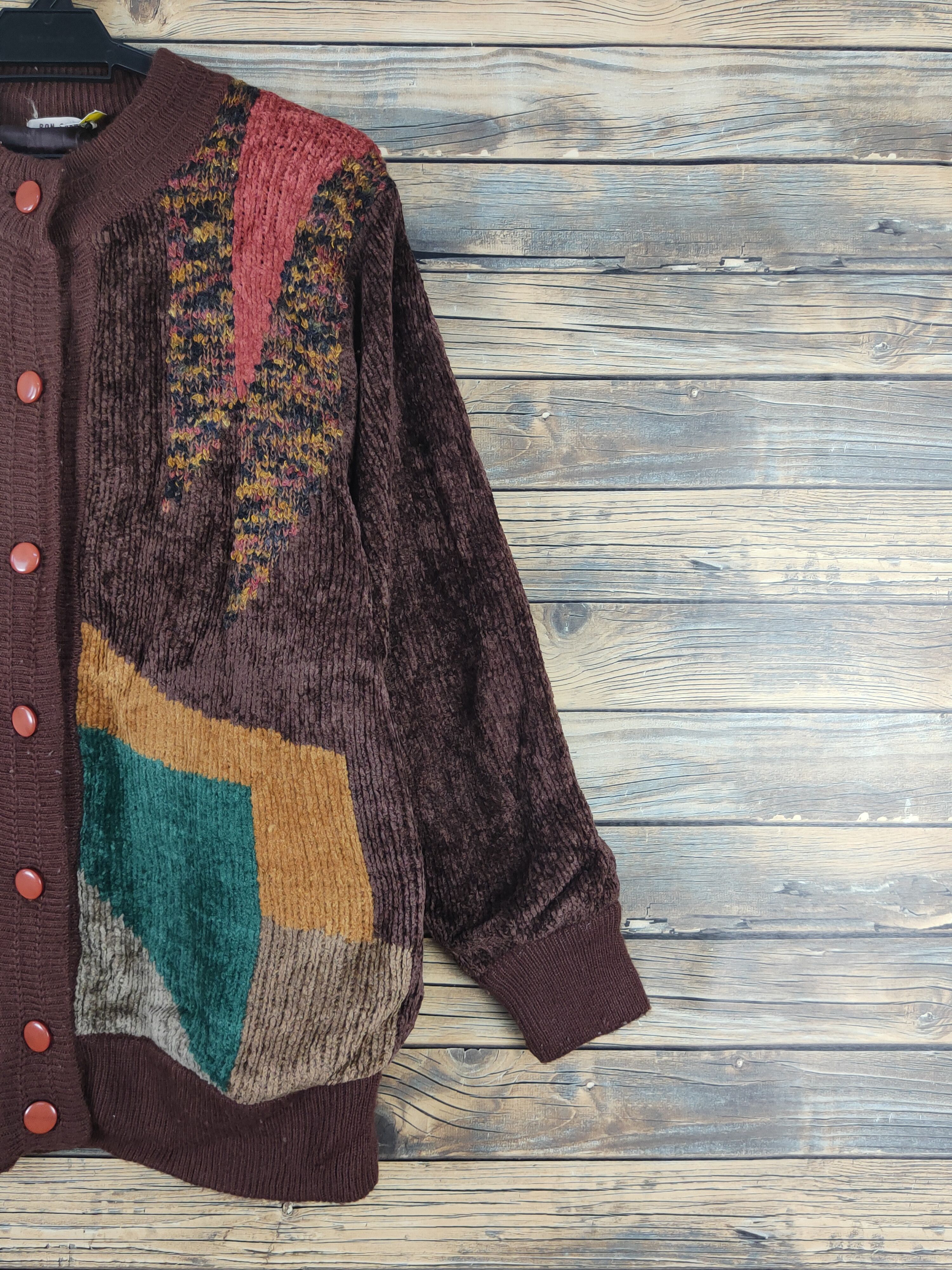 Vintage Bon Carat Dark Brown Knitwear Sweaters #W1668 Size US M / EU 48-50 / 2 - 5 Thumbnail
